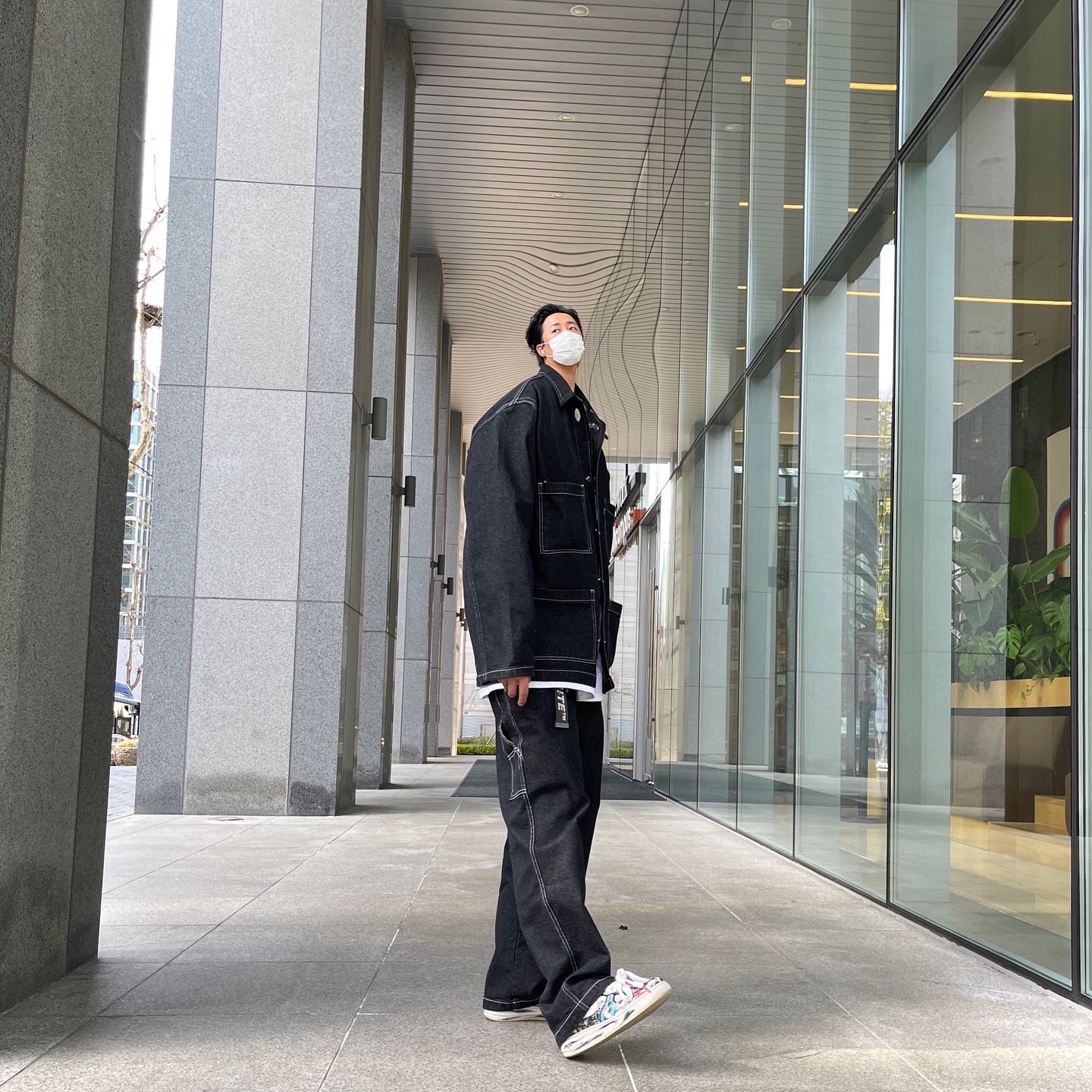 Nike x Peaceminusone Air Force 1 Low Para-Noise, Supreme Backpack Leopard - 20FW 착용 스타일 - 1