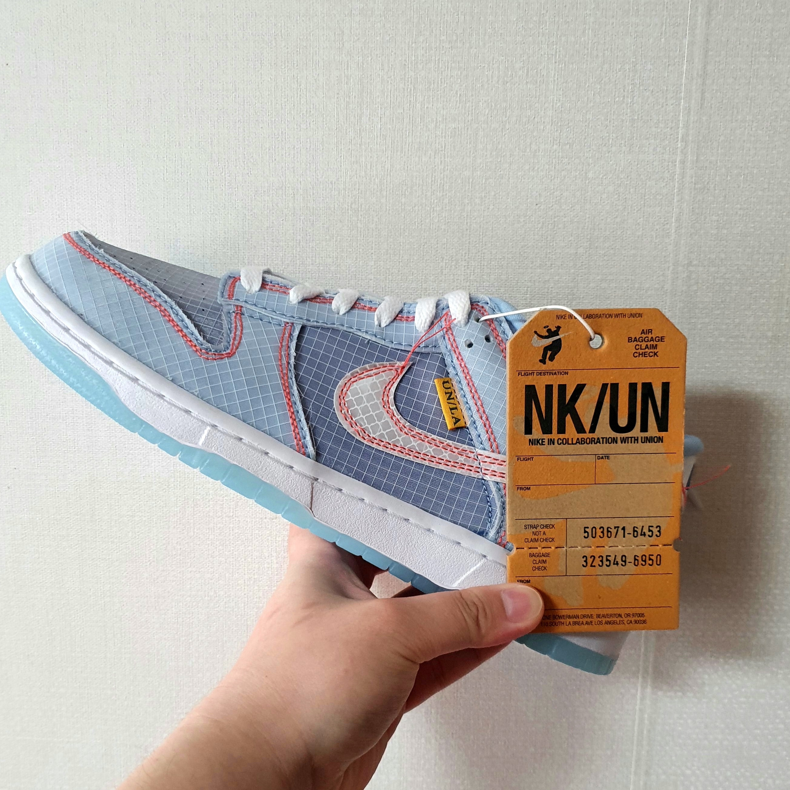 Nike x Union Dunk Low Passport Pack Argon 착용 스타일