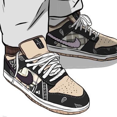 Nike x Stussy NRG ZR Fleece Pants Heather Grey - US/EU, Nike x Travis Scott SB Dunk Low 착용 스타일 - 2