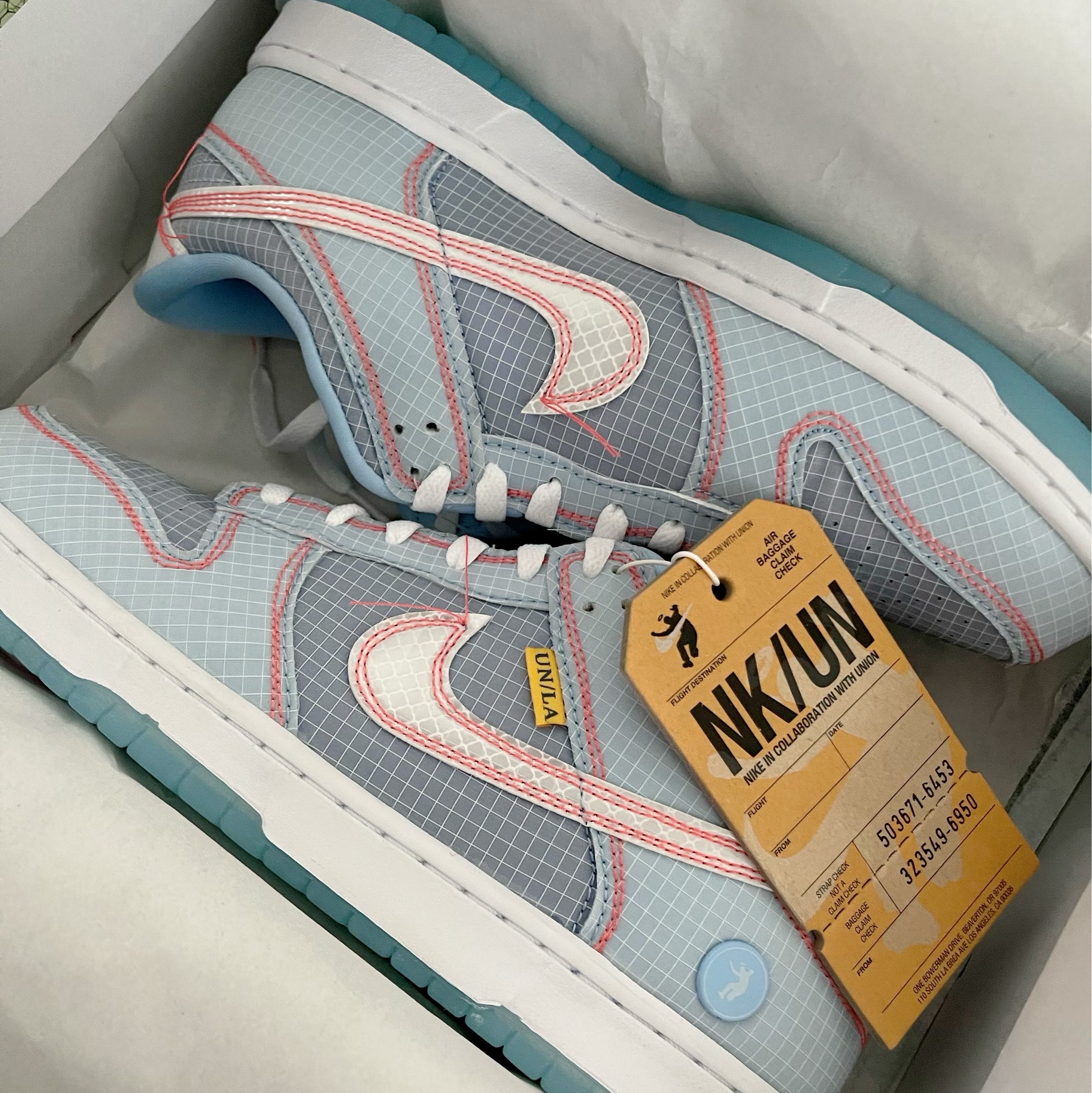 Nike x Union Dunk Low Passport Pack Argon 착용 스타일