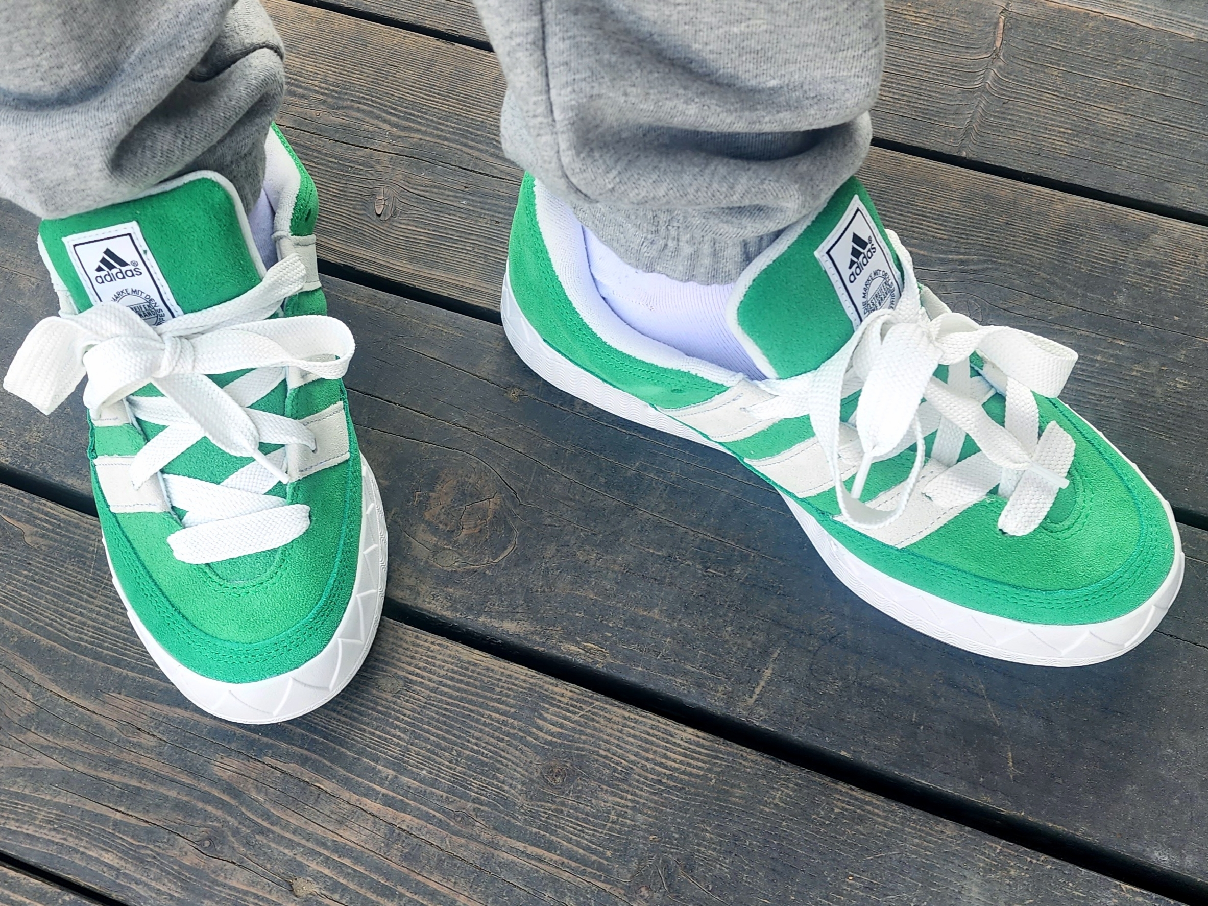 Adidas Adimatic Green 착용 스타일 - 3