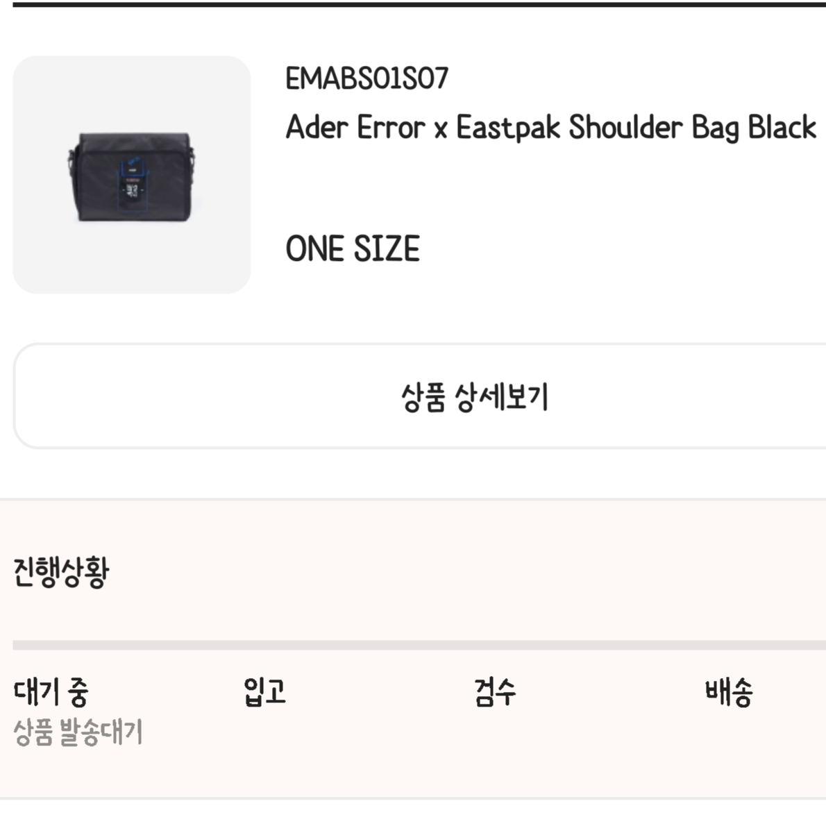 Ader Error x Eastpak Shoulder Bag Black 착용 스타일