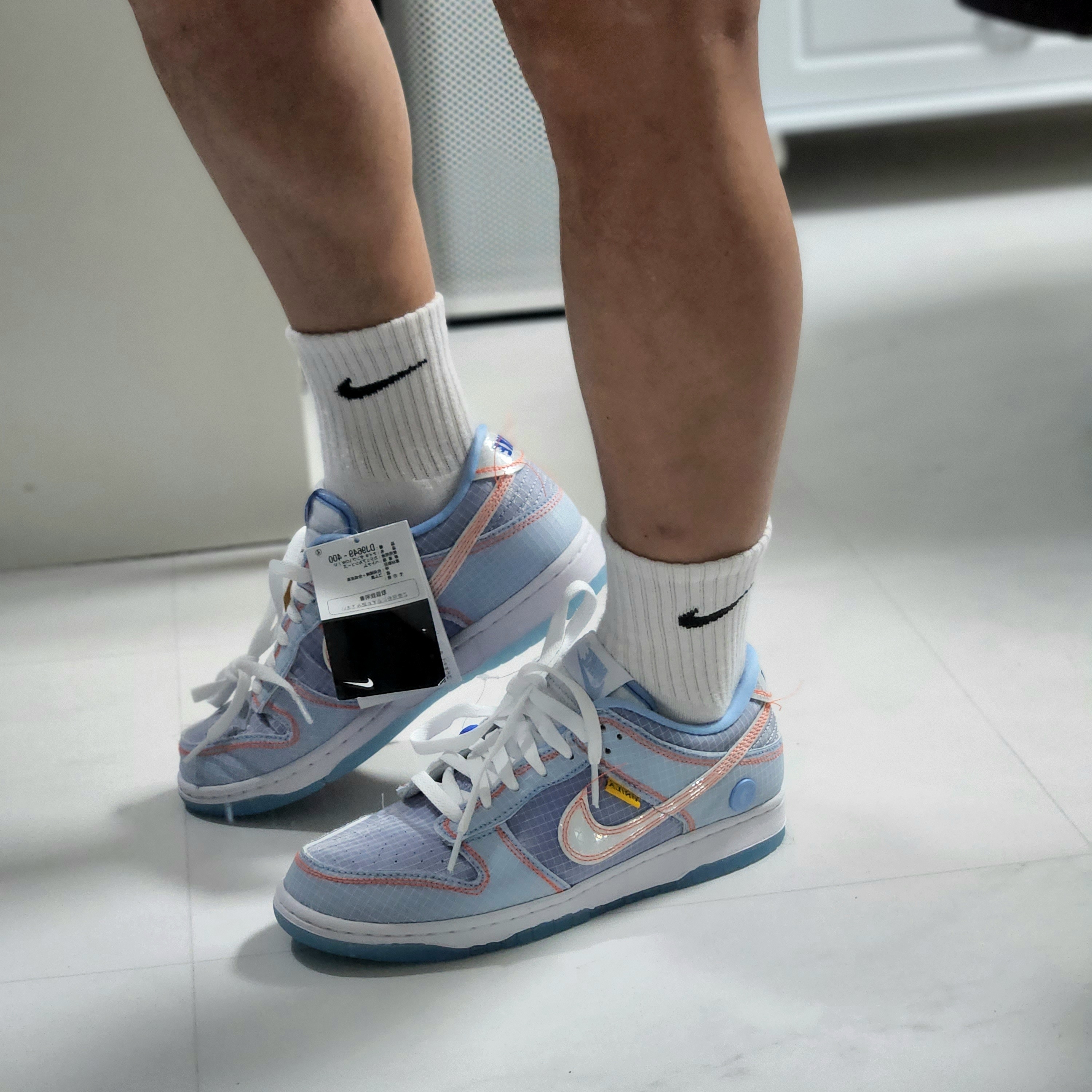 Nike x Union Dunk Low Passport Pack Argon, Nike x Union Dunk Low Passport Pack Pistachio 착용 스타일 - 2