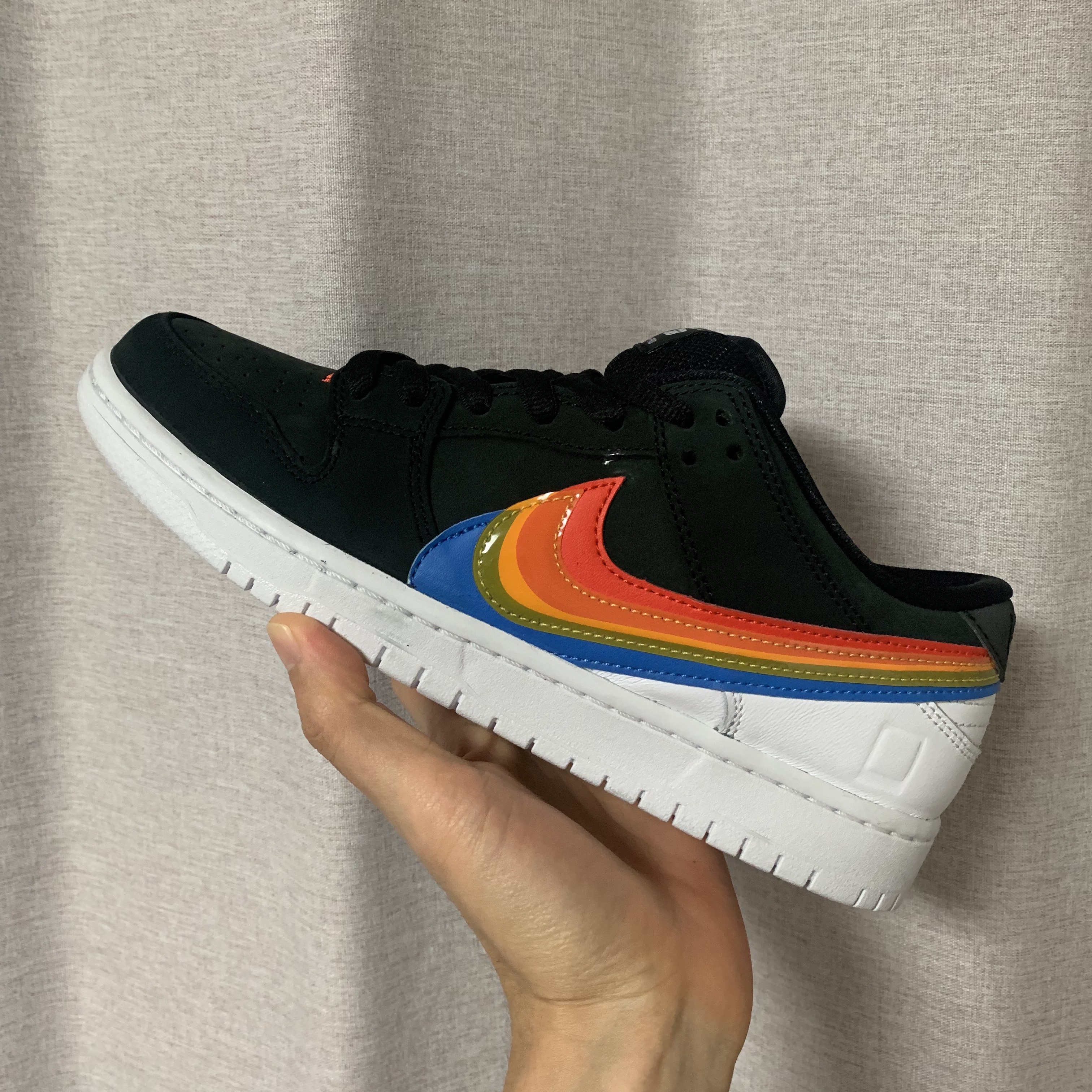 Nike x Polaroid SB Dunk Low Pro QS Black 착용 스타일