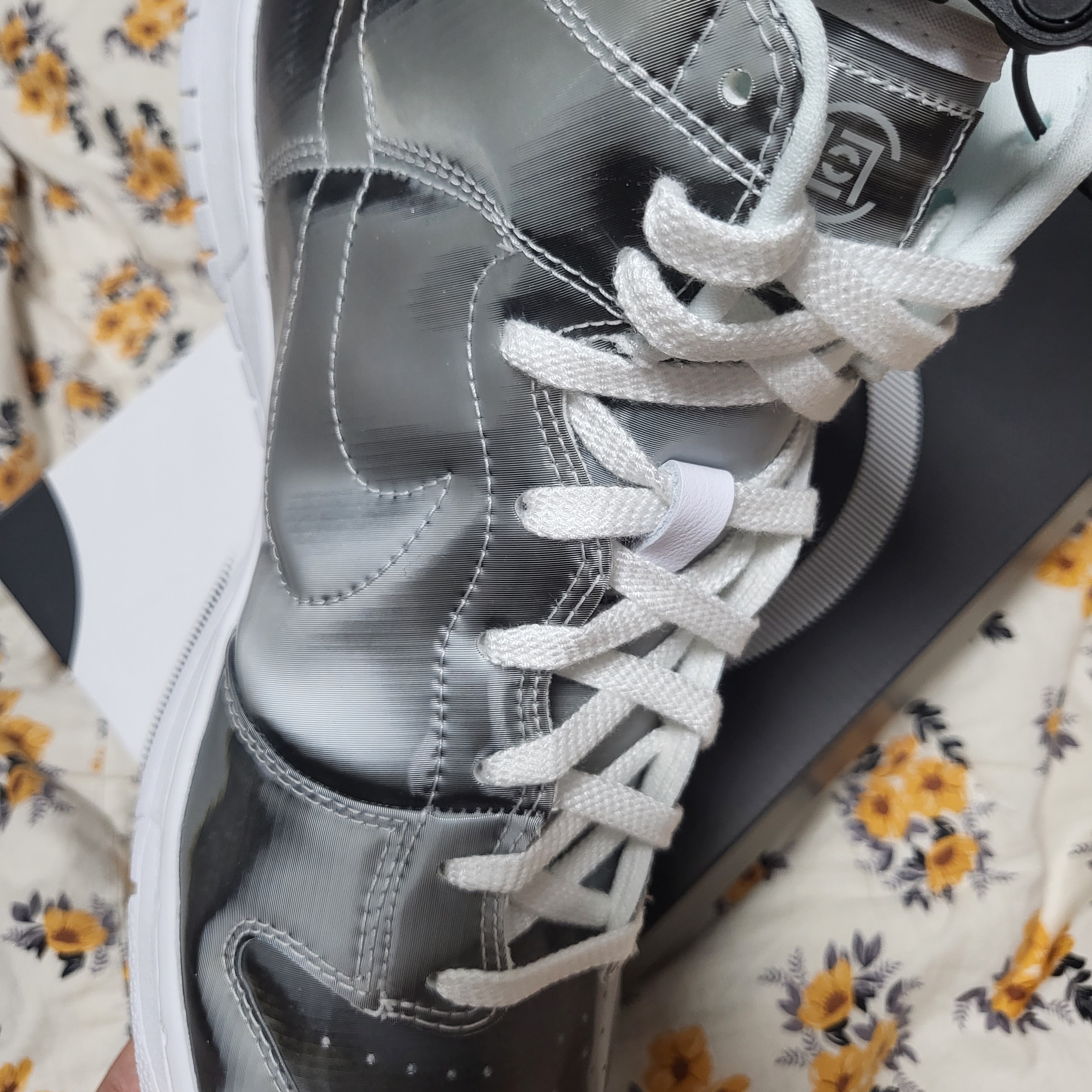 Nike x Clot Dunk High Flux 착용 스타일 - 2