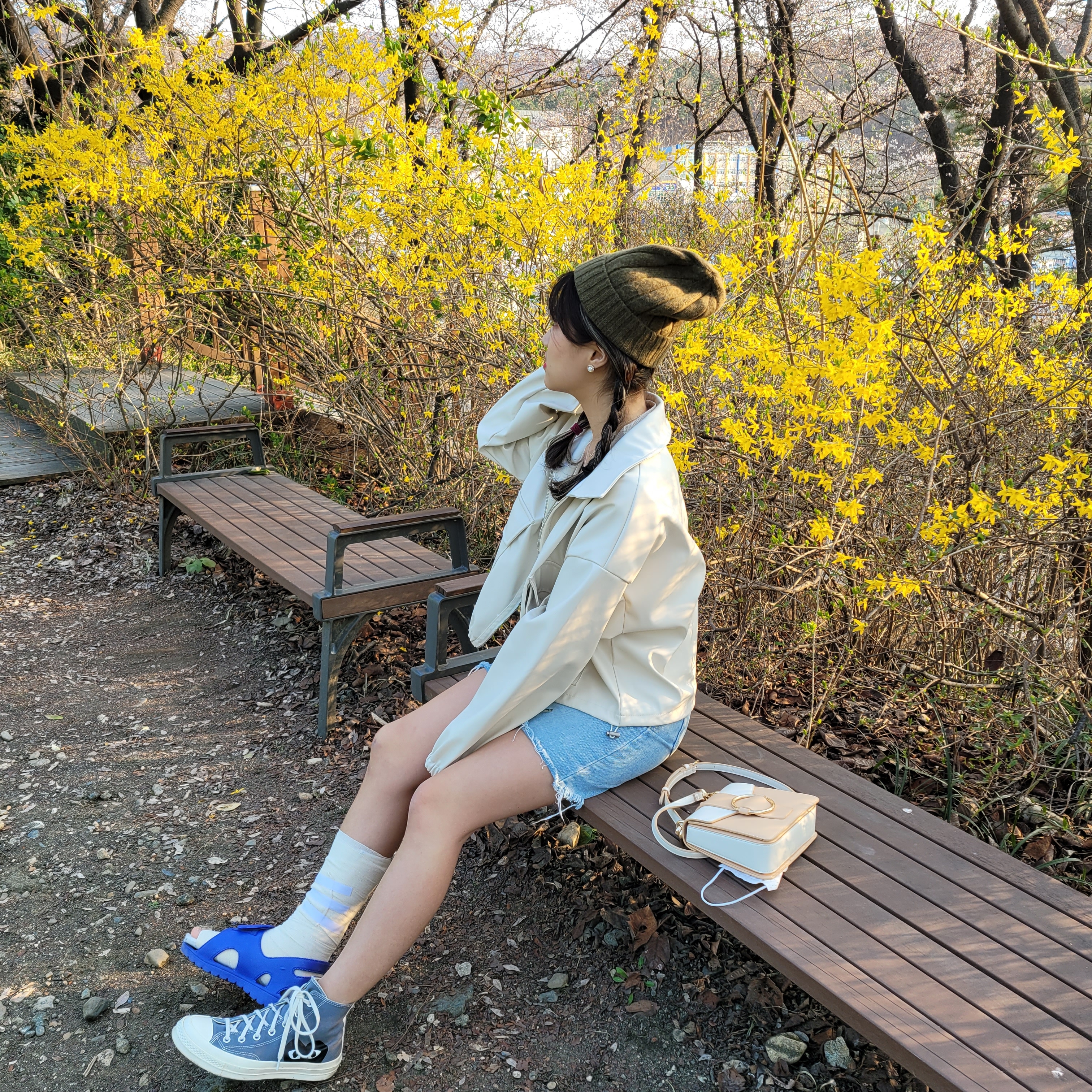 Converse x Play Comme des Garcons Chuck 70 Hi Steel Gray 착용 스타일 - 2