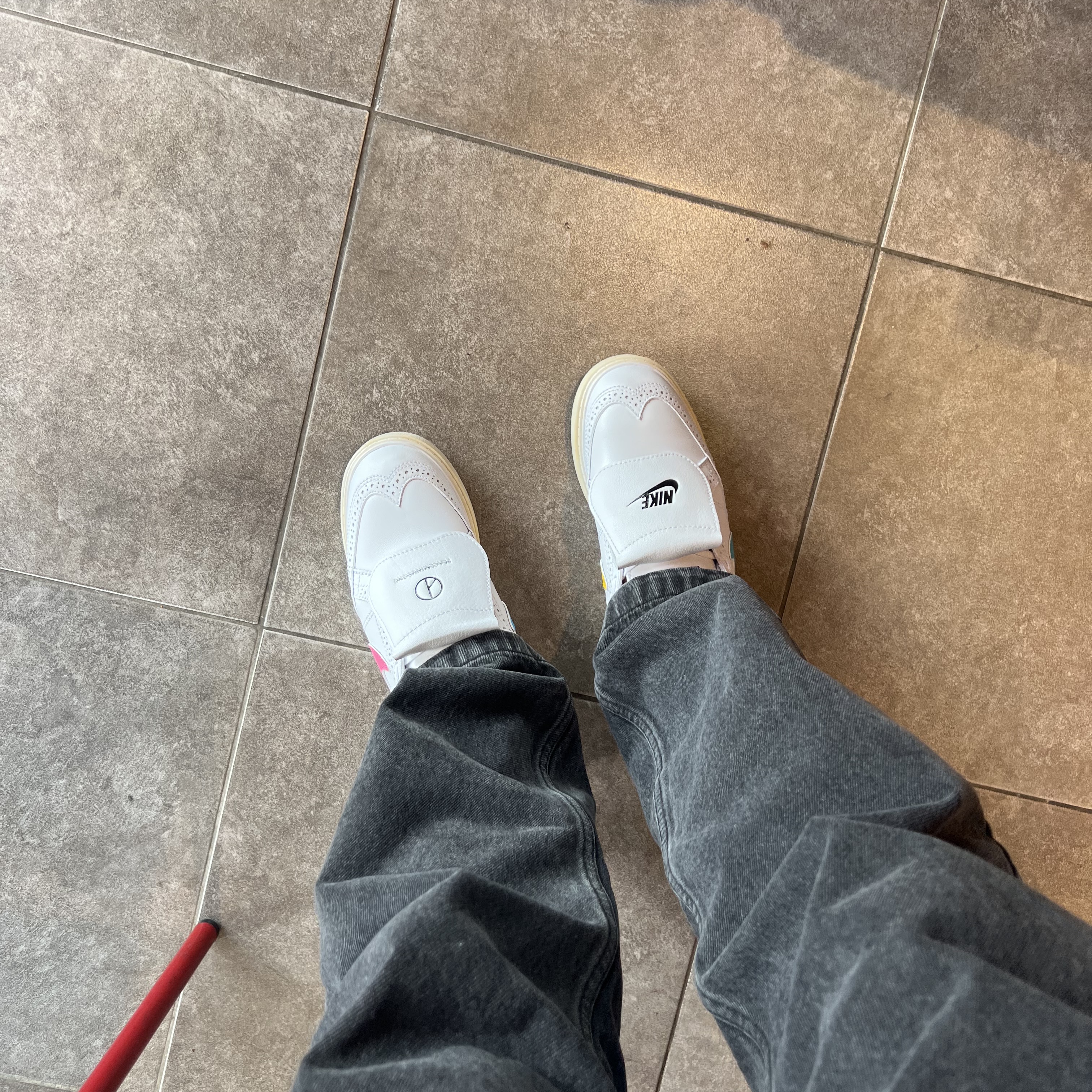 Nike x Peaceminusone Kwondo1 White 착용 스타일 - 2