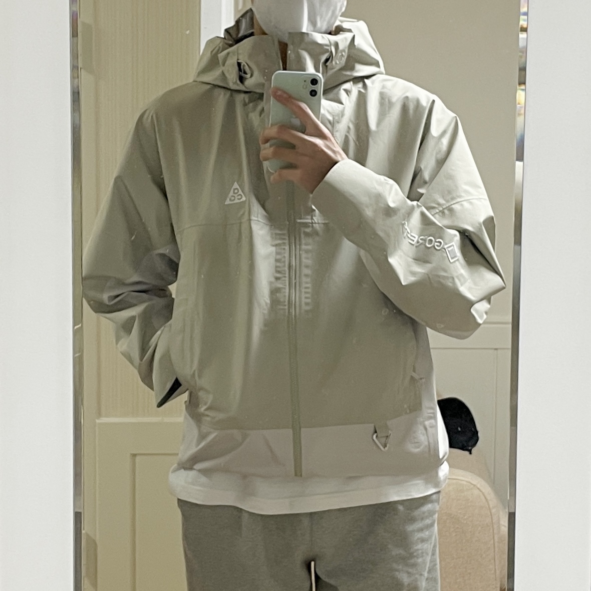 Nike ACG Storm-Fit ADV Chain of Craters Jacket Light Stone - Asia 착용 스타일
