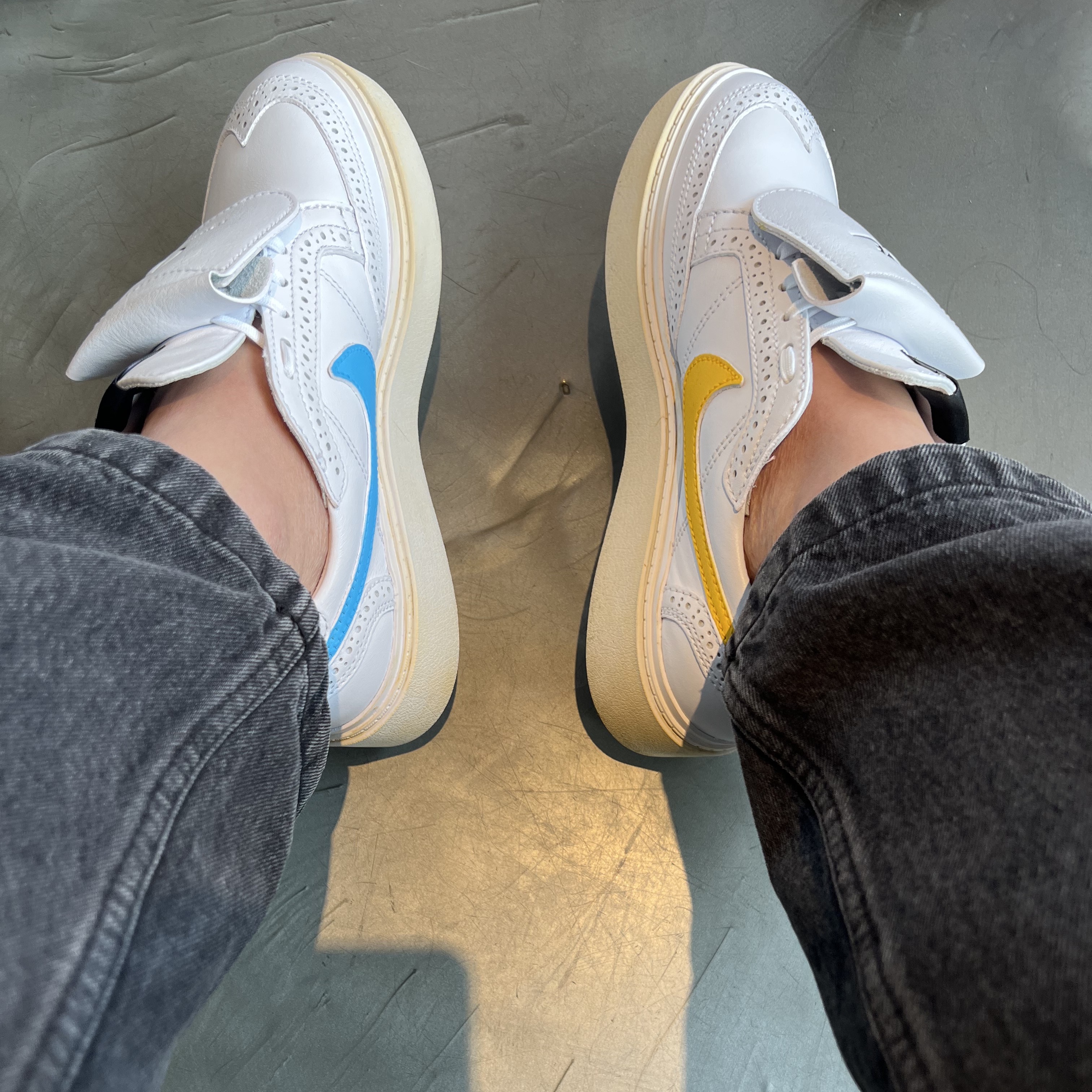 Nike x Peaceminusone Kwondo1 White 착용 스타일 - 1