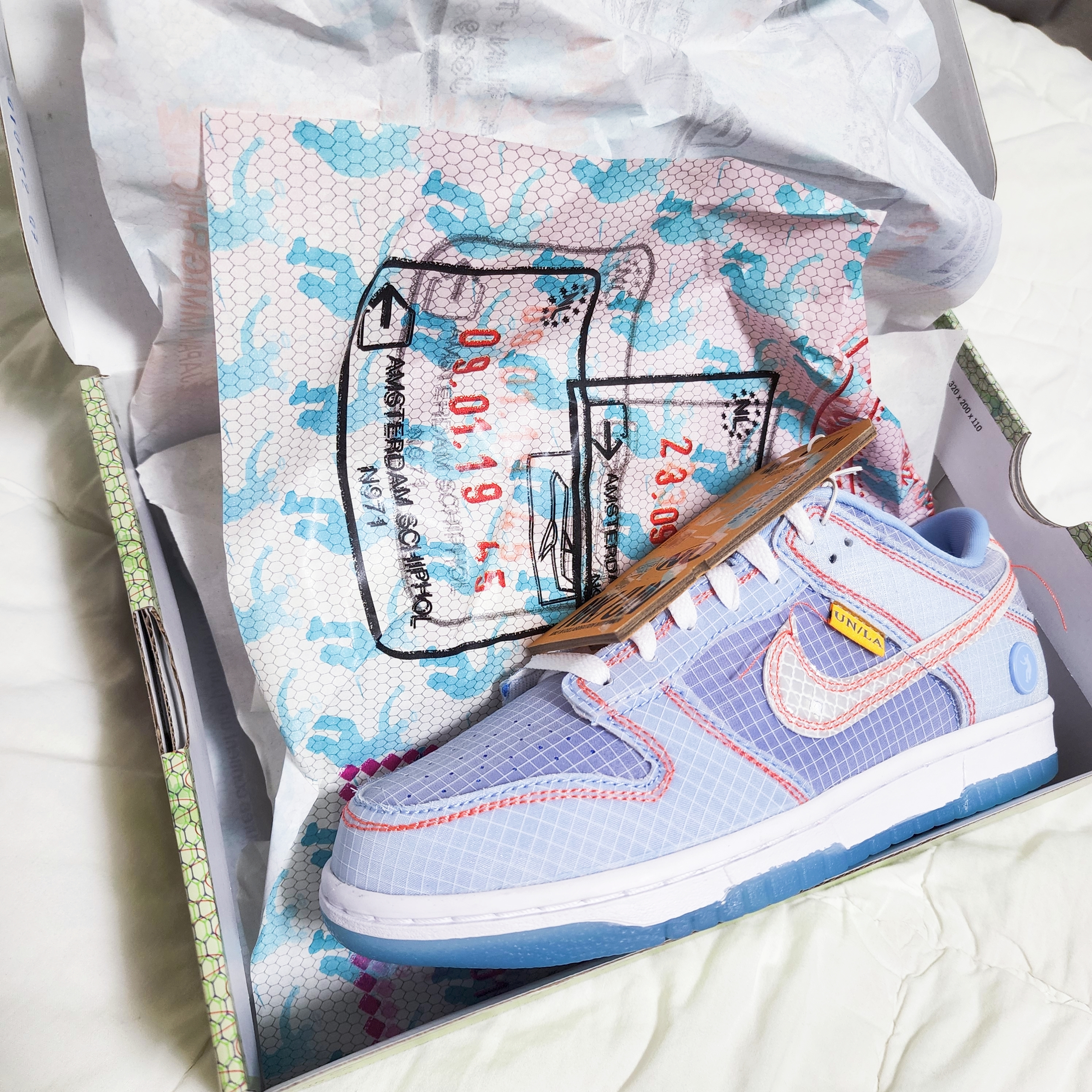 Nike x Union Dunk Low Passport Pack Argon 착용 스타일
