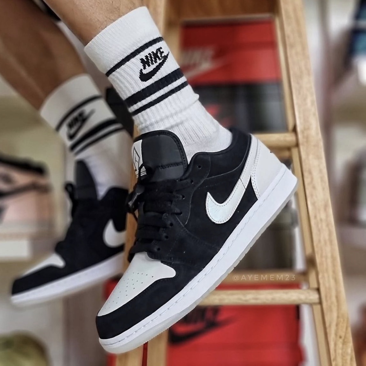 Jordan 1 Low SE Diamond 착용 스타일 - 1