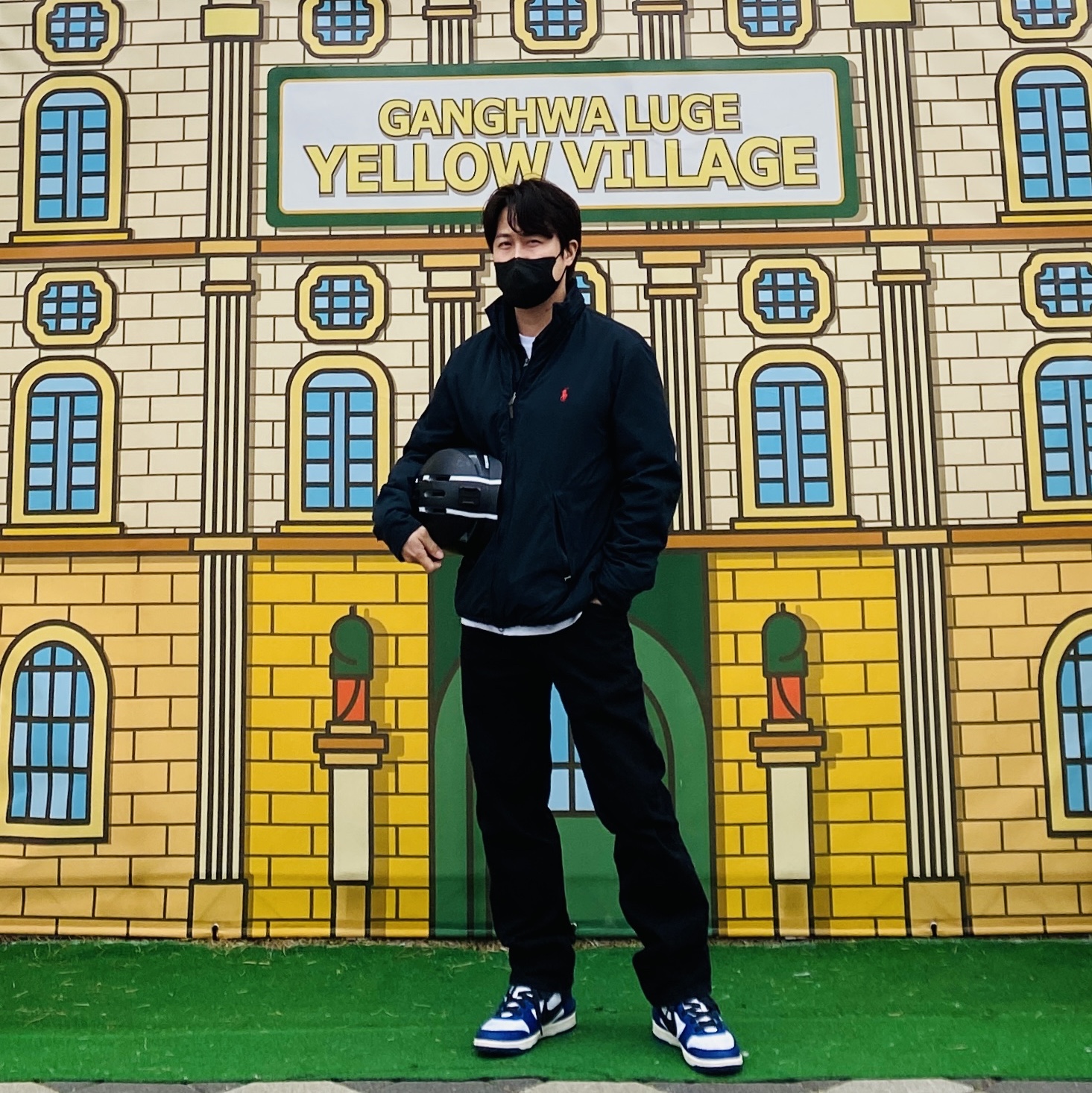 Nike x Ambush Dunk High Deep Royal Blue 착용 스타일