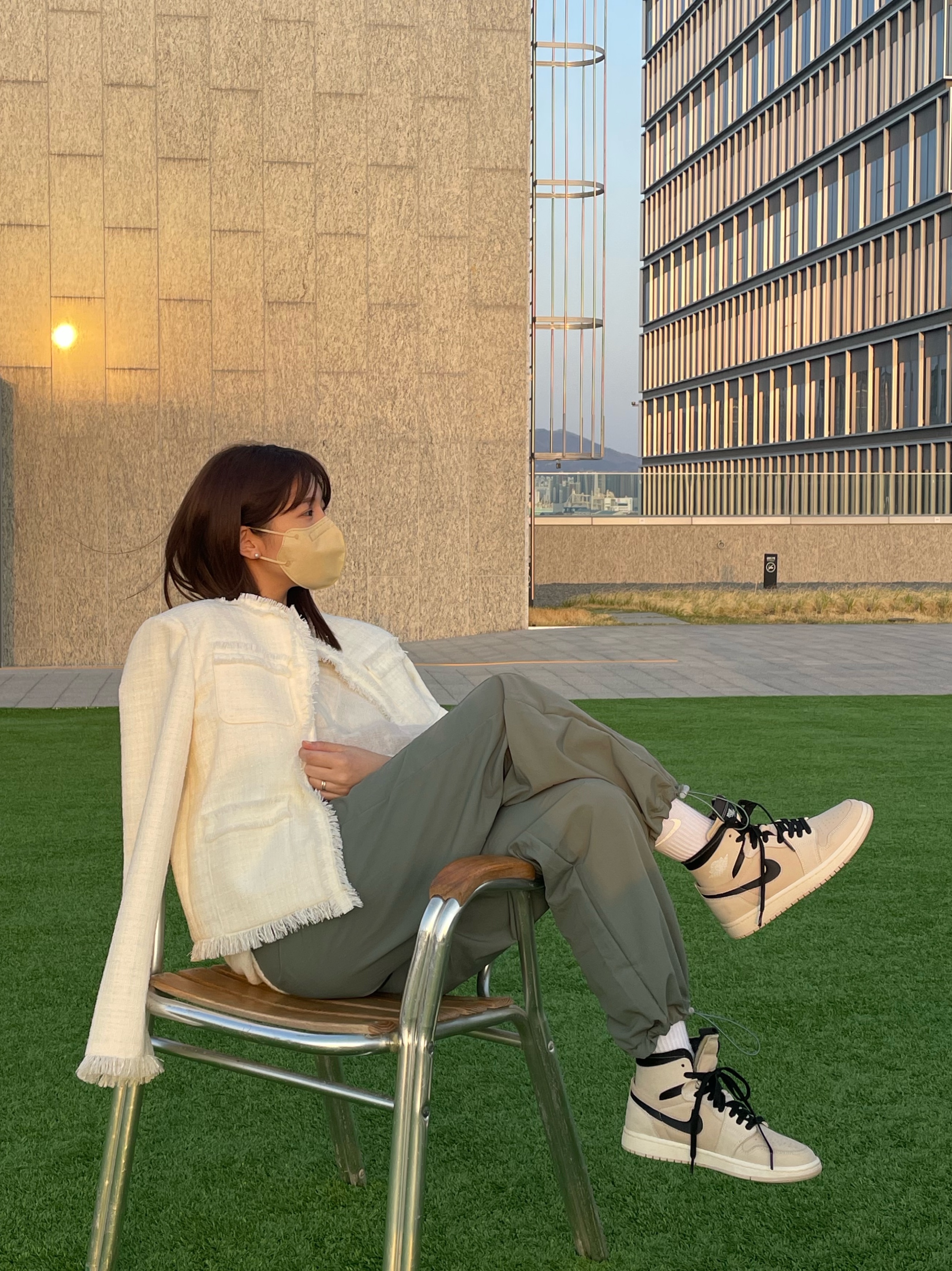 (W) Jordan 1 Zoom Air CMFT Summit Sail 착용 스타일