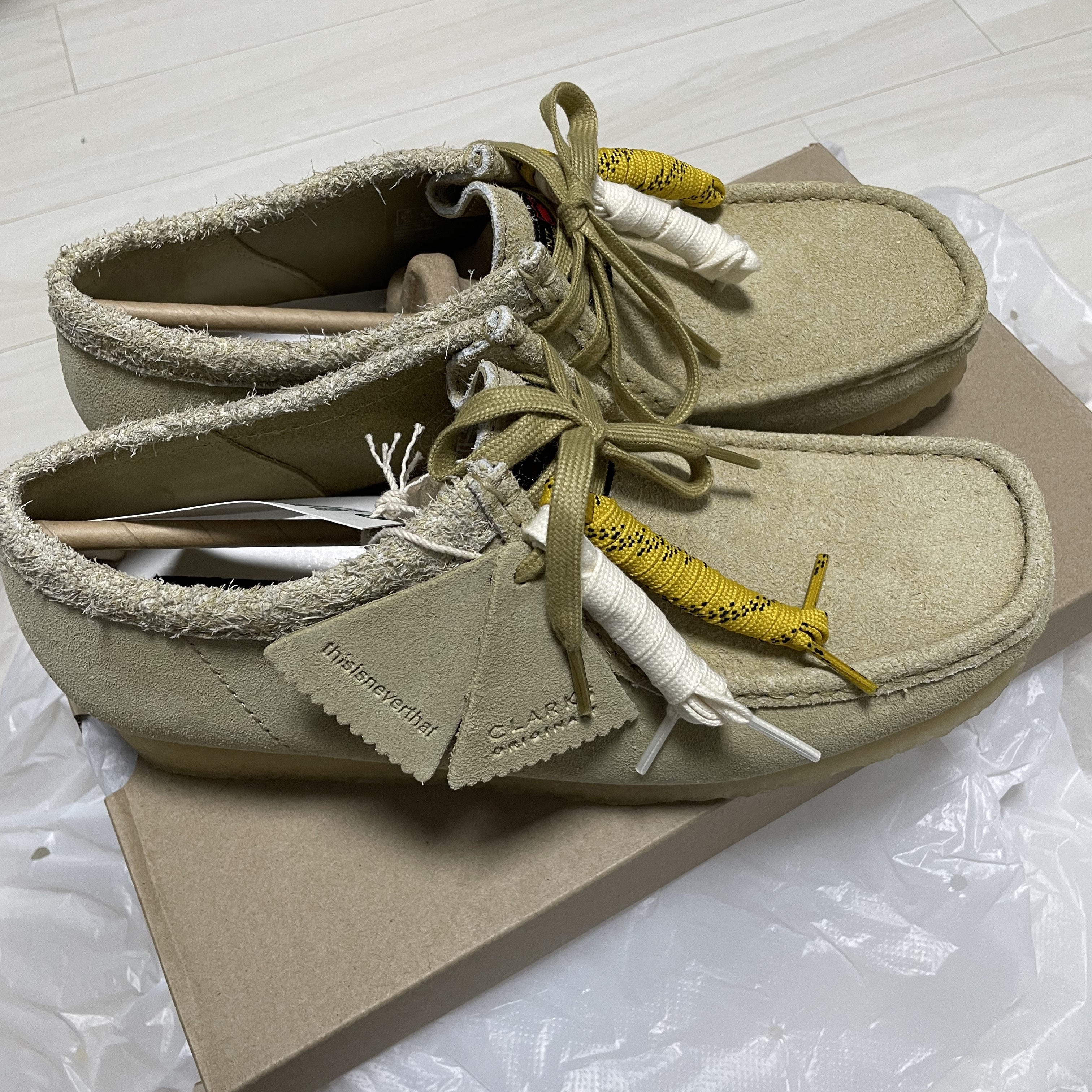 Clarks x Thisisneverthat Wallabee Maple 착용 스타일 - 2