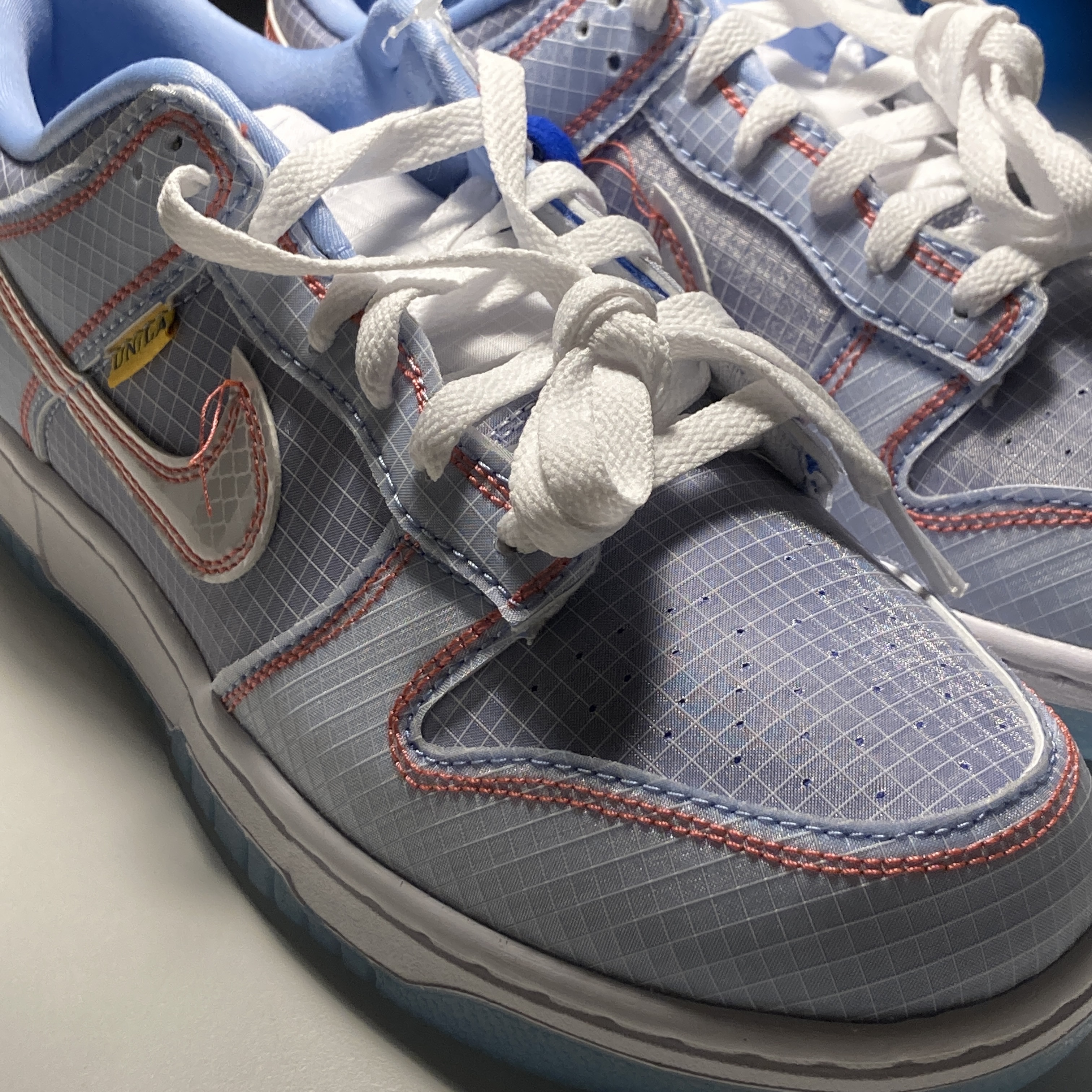 Nike x Union Dunk Low Passport Pack Argon 착용 스타일 - 1