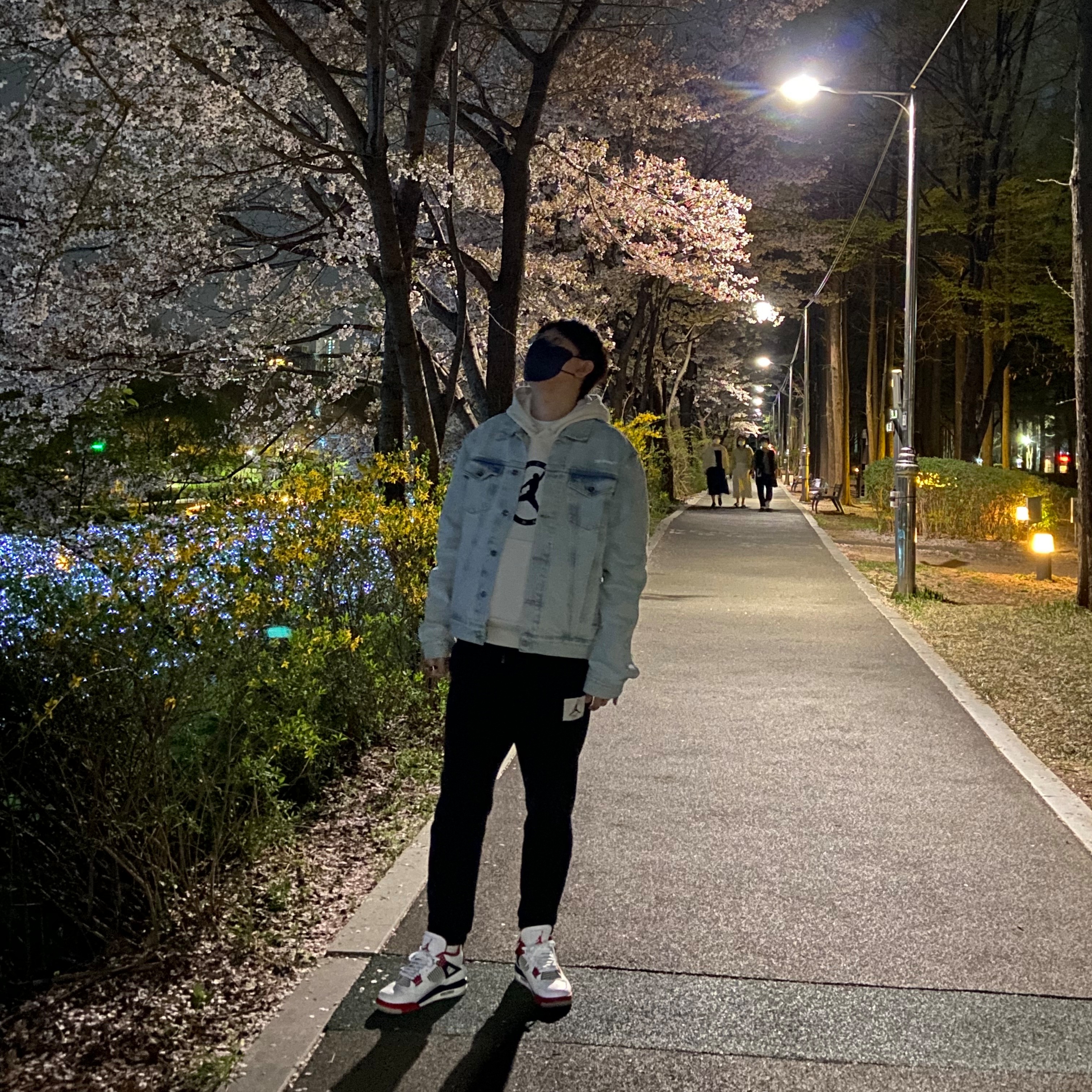 Jordan x Off-White Hoodie Phantom - Asia, Jordan 4 Retro OG Fire Red 2020 착용 스타일 - 3
