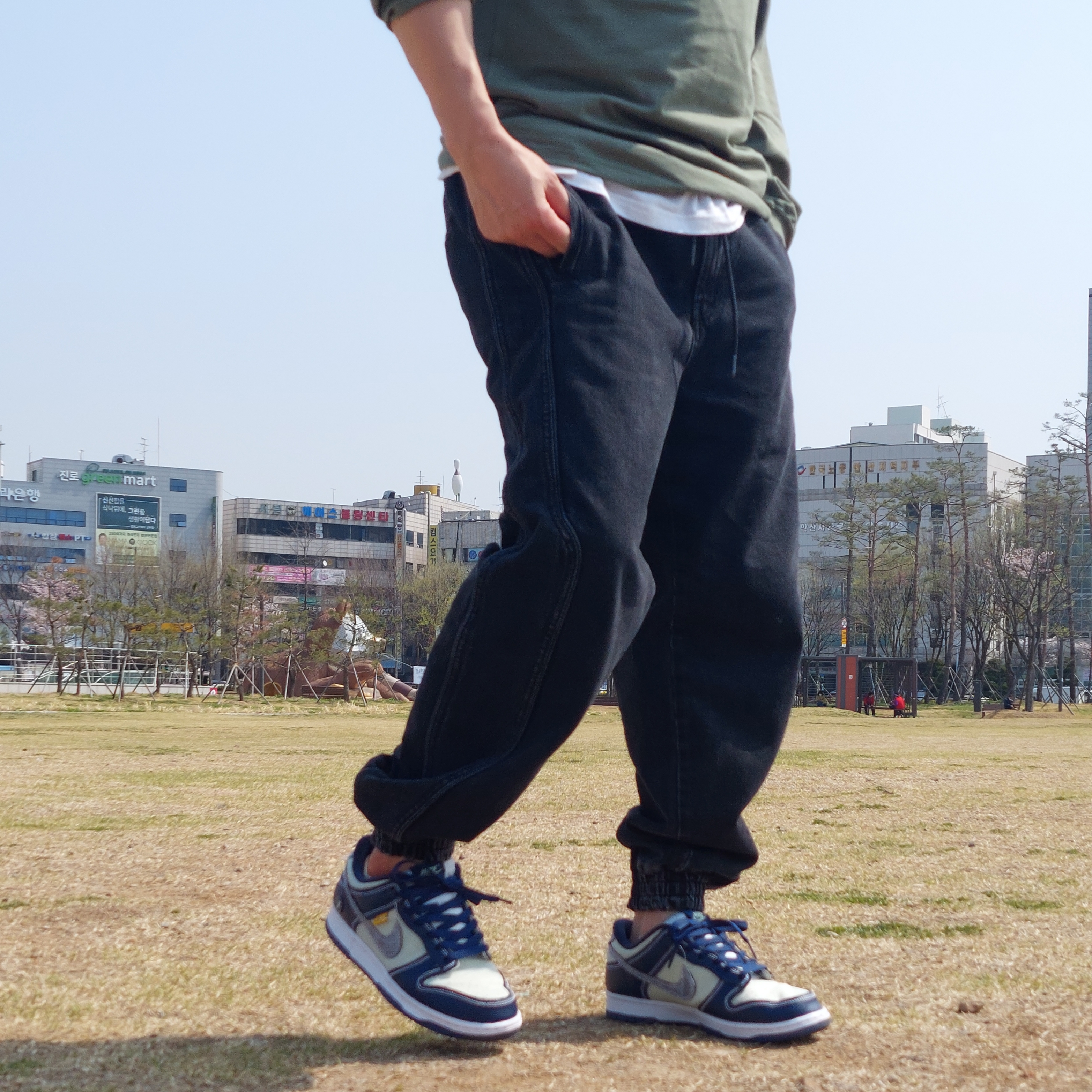 Nike x Union Dunk Low Passport Pack Pistachio 착용 스타일