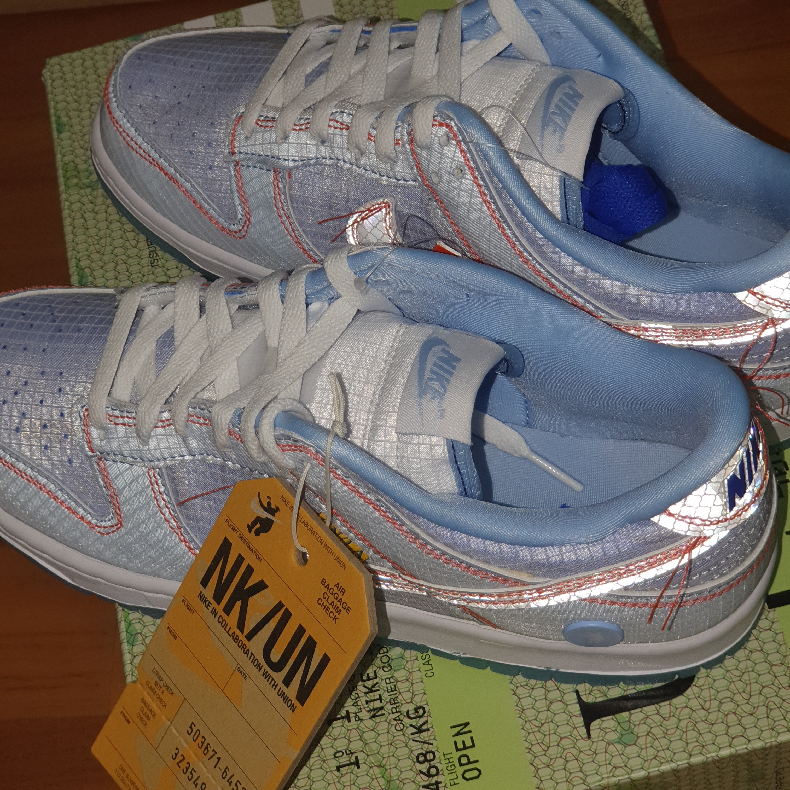 Nike x Union Dunk Low Passport Pack Argon 착용 스타일 - 2