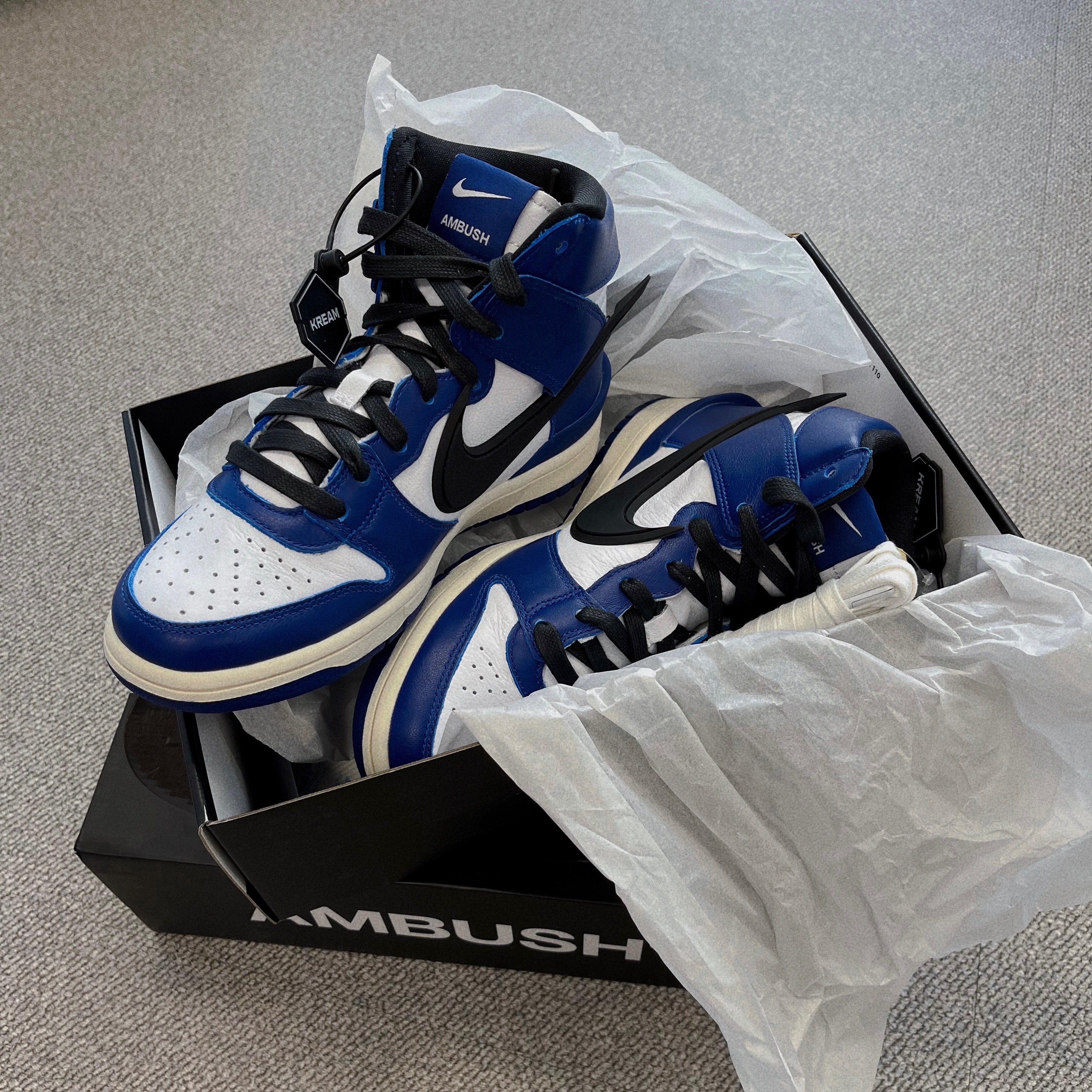 Nike x Ambush Dunk High Deep Royal Blue 착용 스타일 - 3