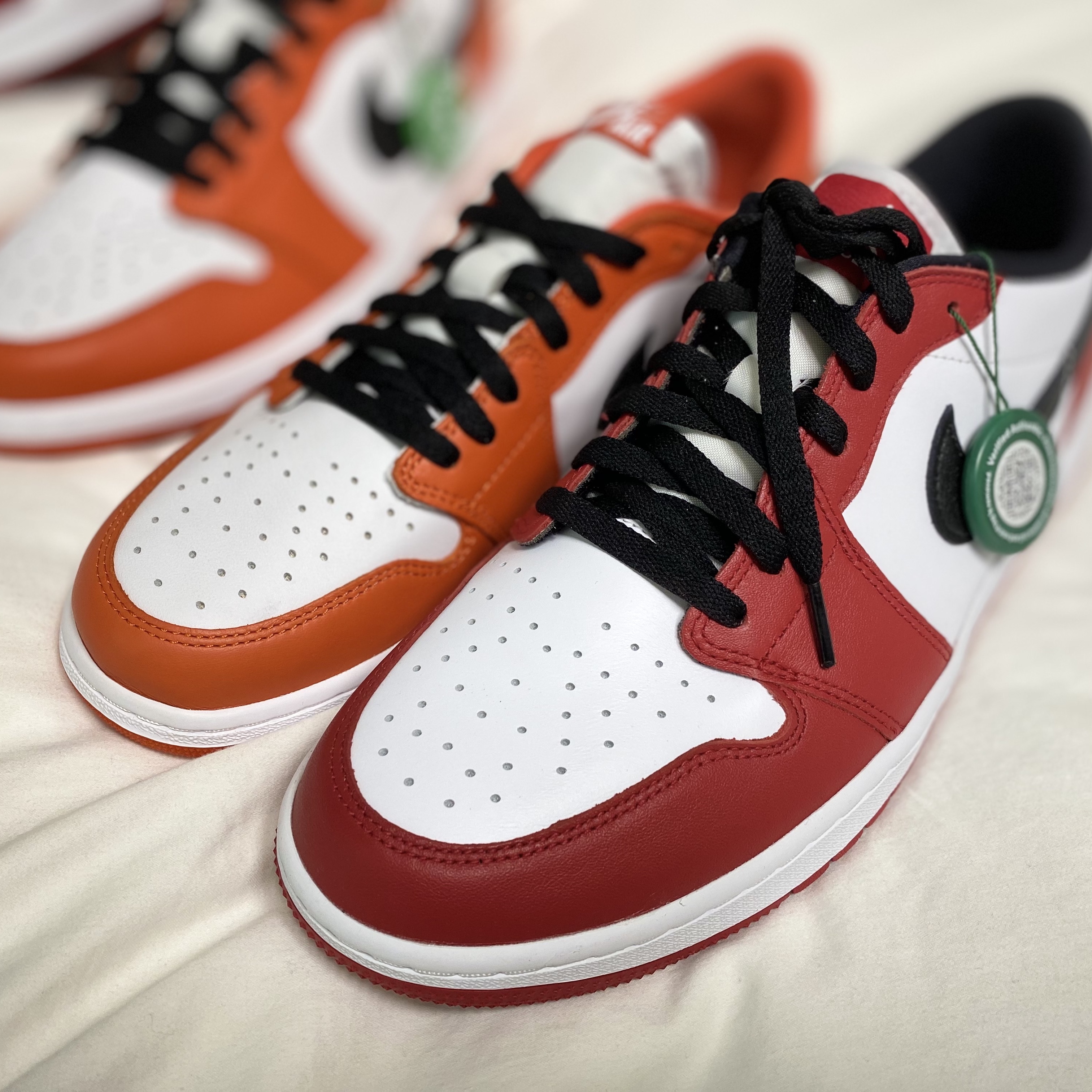 Jordan 1 Low Golf Chicago, Jordan 1 Low OG Starfish 착용 스타일 - 2
