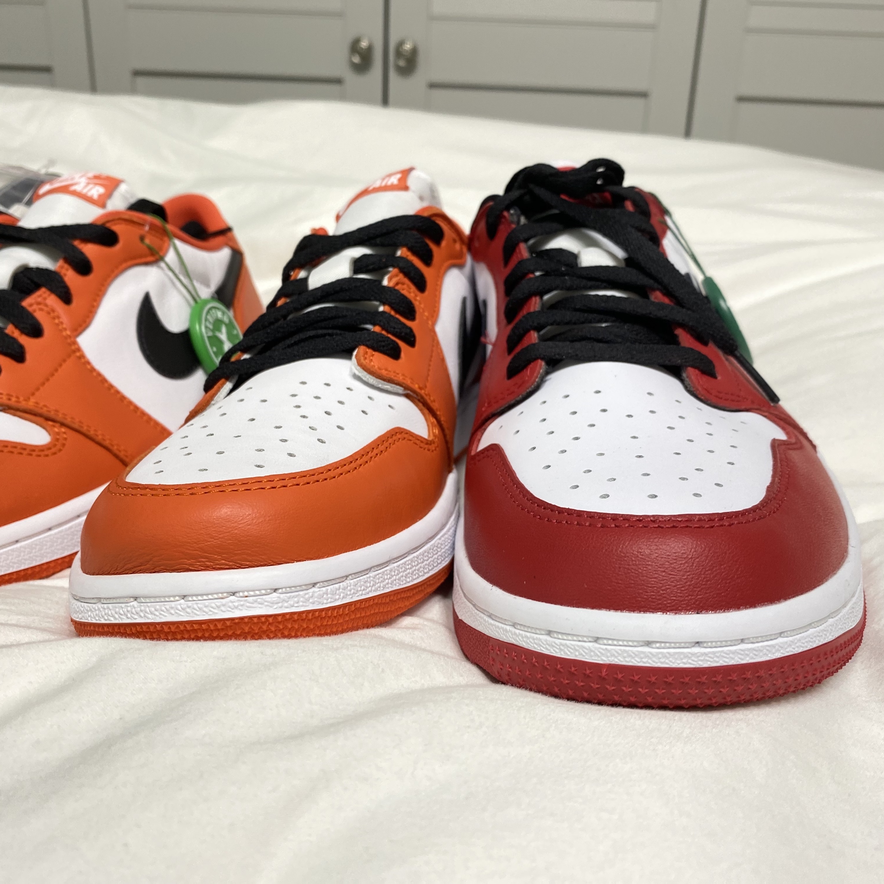 Jordan 1 Low Golf Chicago, Jordan 1 Low OG Starfish 착용 스타일 - 4