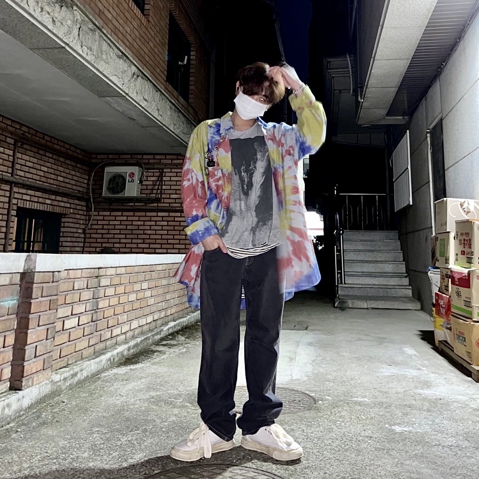 Maison Mihara Yasuhiro Baker OG Sole OD Canvas Low-top Sneakers White 착용 스타일 - 1