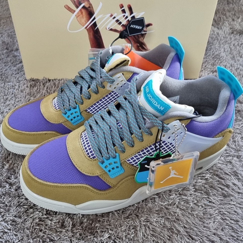 Jordan 4 x Union Retro SP Desert Moss 착용 스타일 - 3