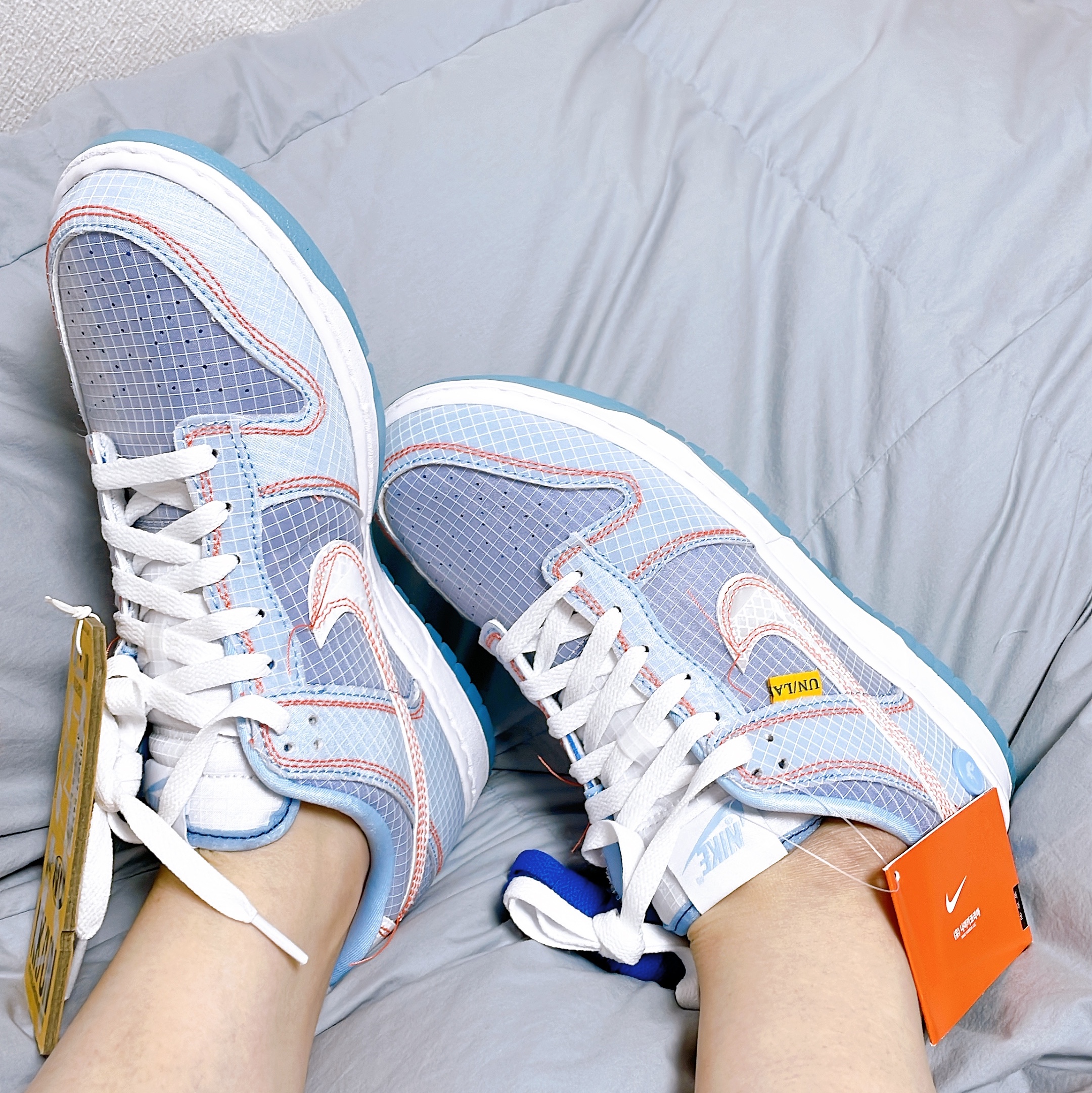 Nike x Union Dunk Low Passport Pack Argon 착용 스타일 - 2