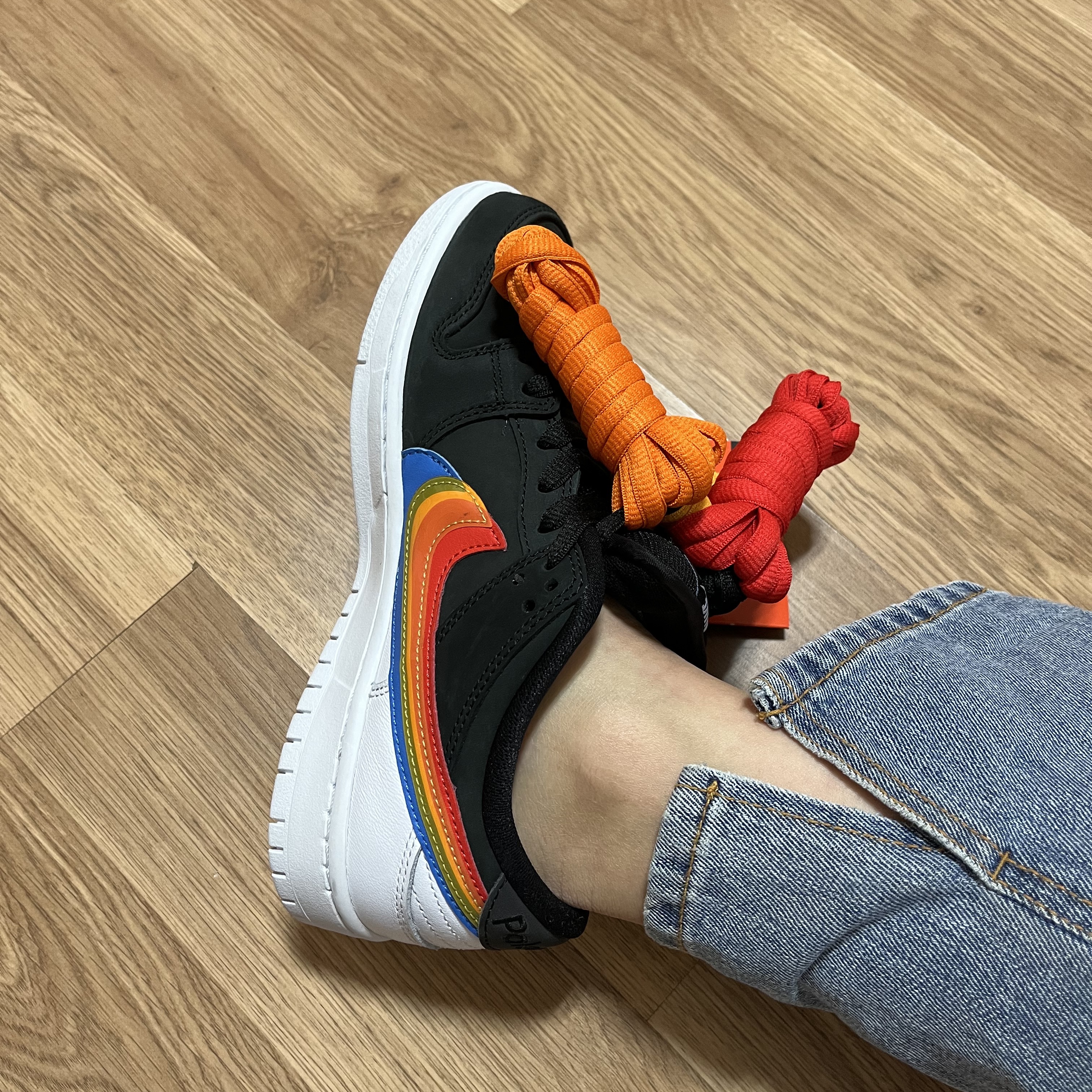 Nike x Polaroid SB Dunk Low Pro QS Black 착용 스타일