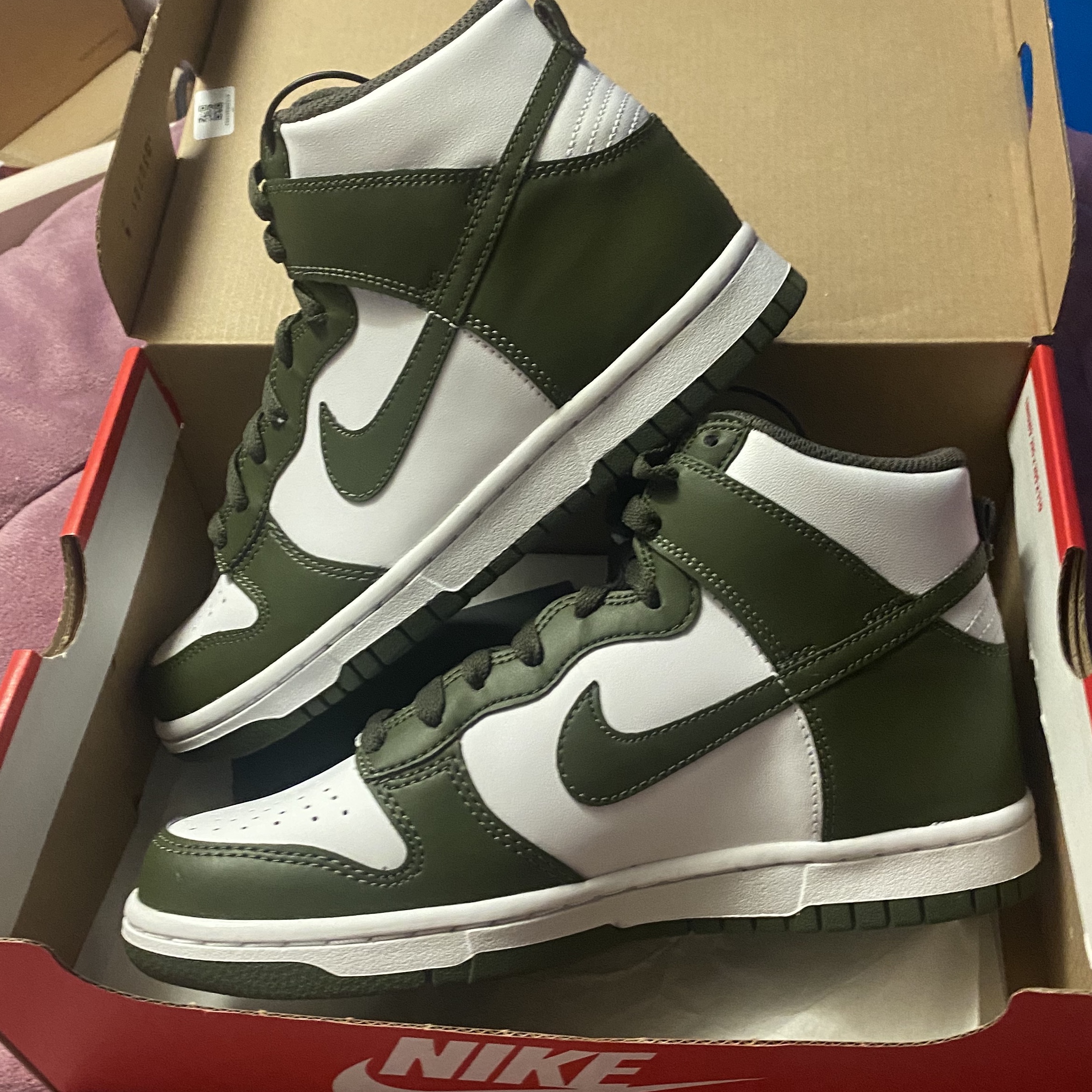 (GS) Nike Dunk High Cargo Khaki 착용 스타일