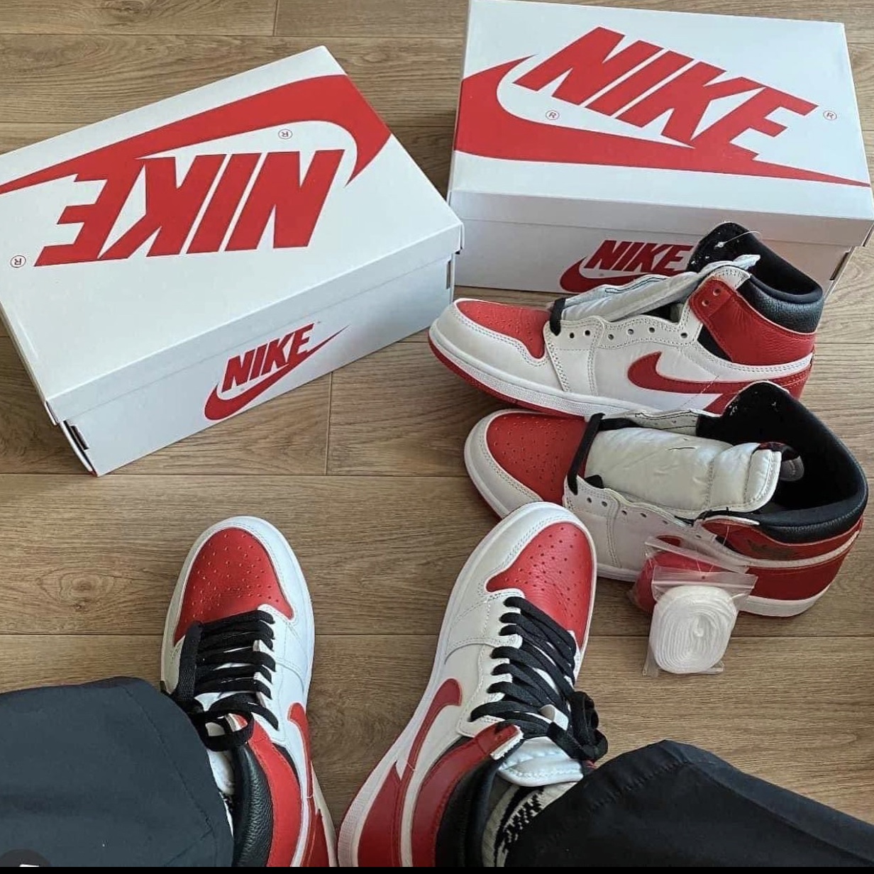 Jordan 1 Retro High OG Heritage 착용 스타일 - 1