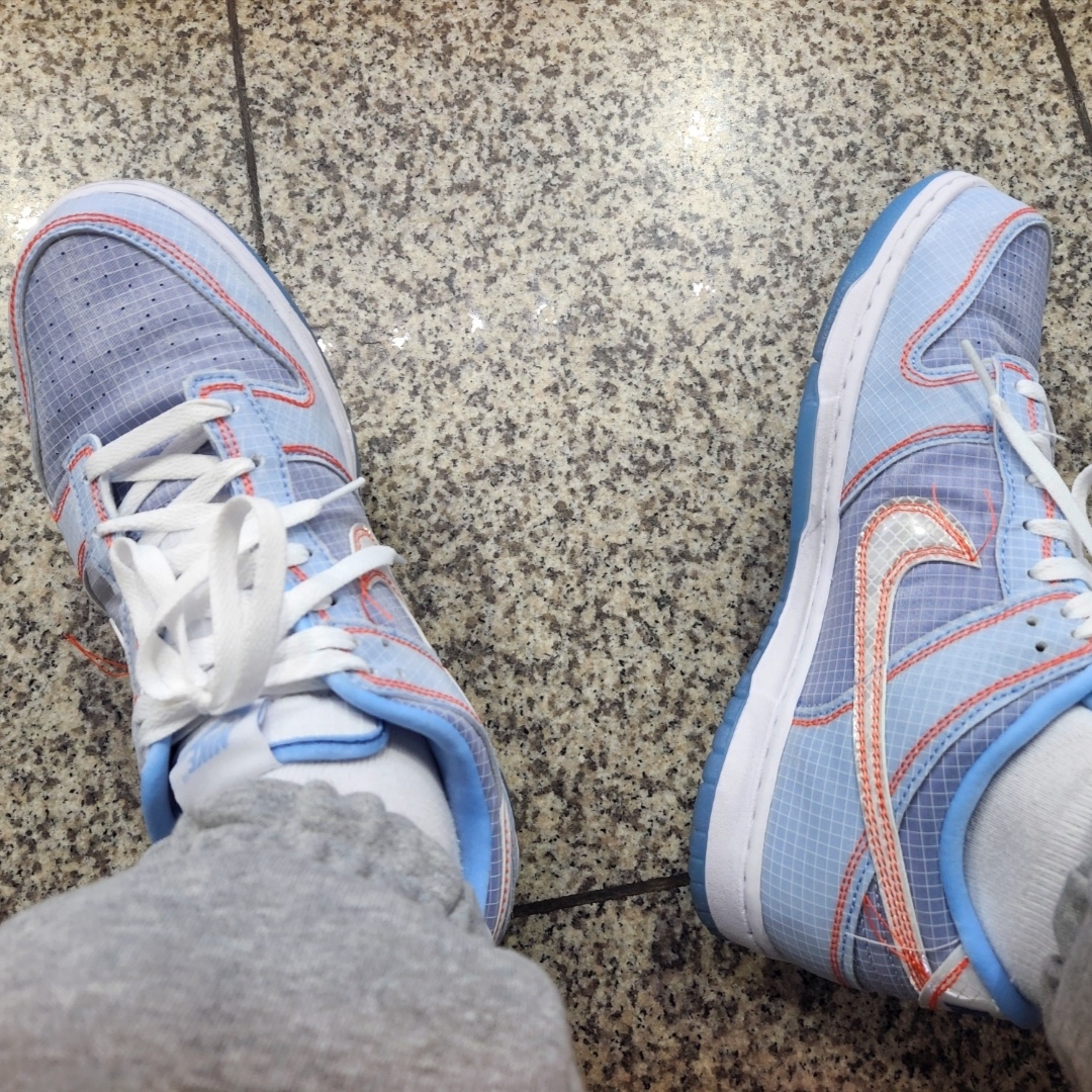 Nike x Union Dunk Low Passport Pack Argon 착용 스타일 - 2