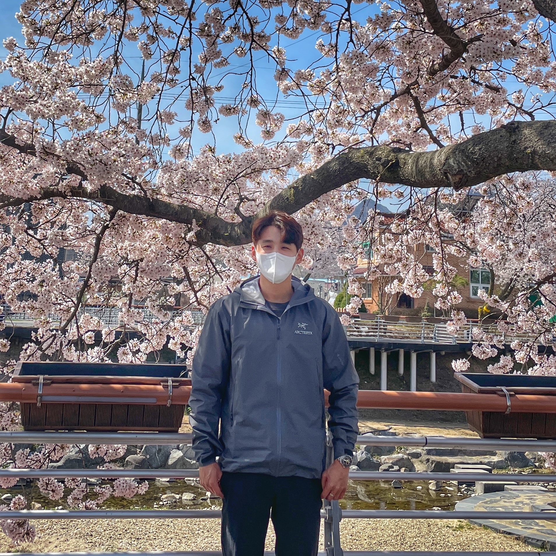 Arc'teryx Beta Jacket Cloud 착용 스타일