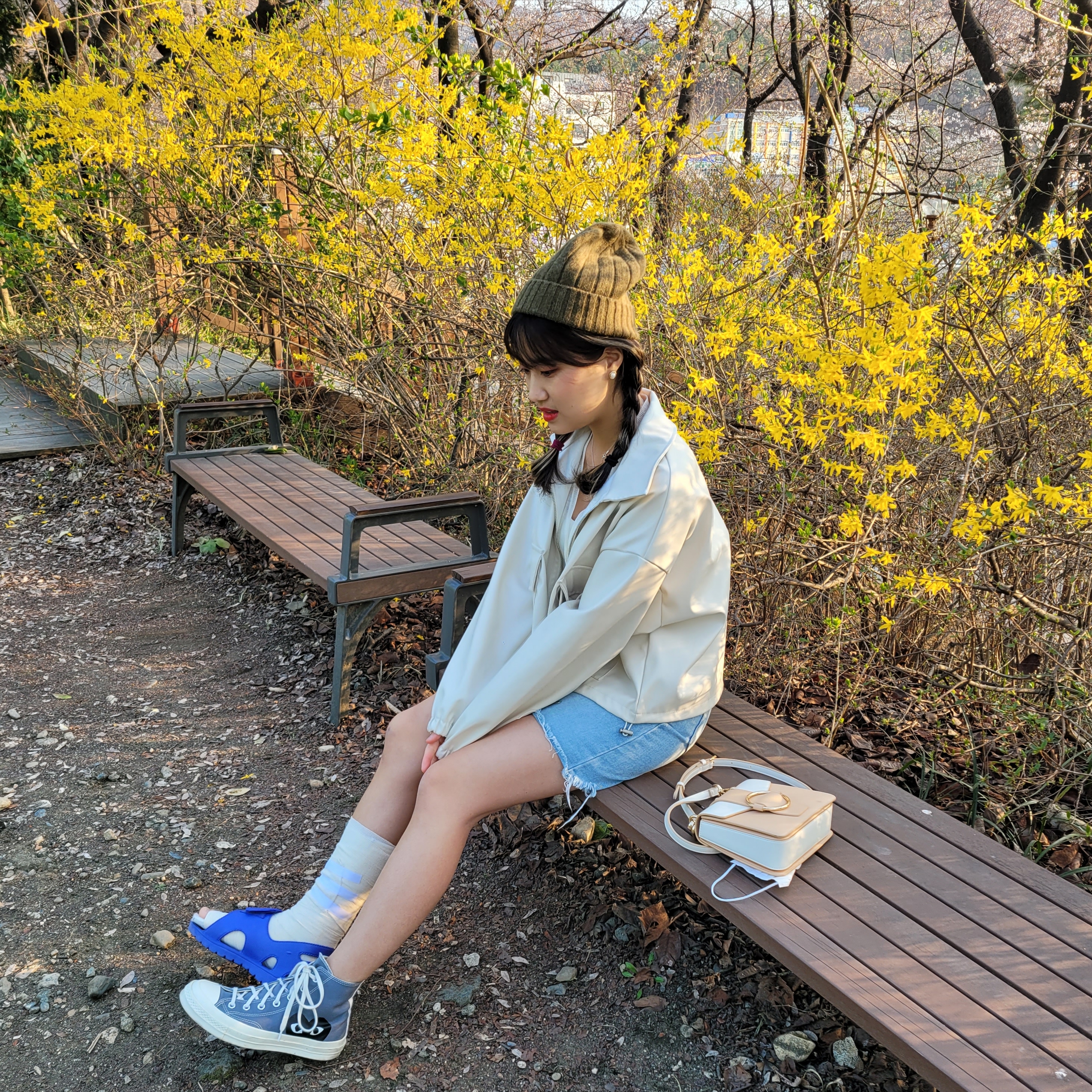 Converse x Play Comme des Garcons Chuck 70 Hi Steel Gray 착용 스타일 - 1