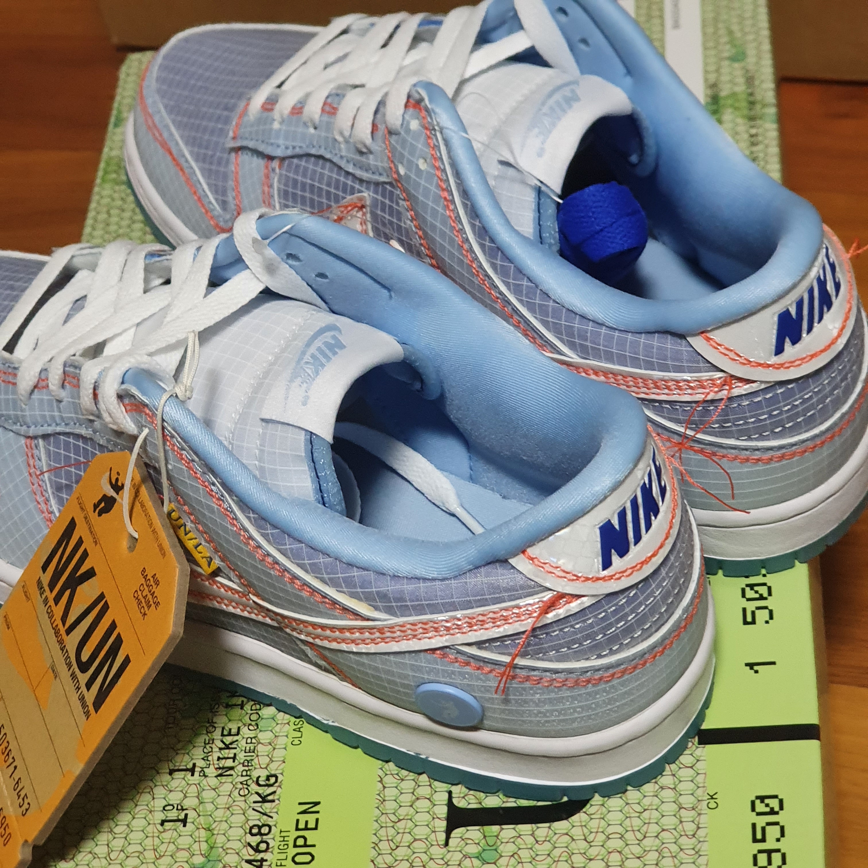 Nike x Union Dunk Low Passport Pack Argon 착용 스타일 - 1
