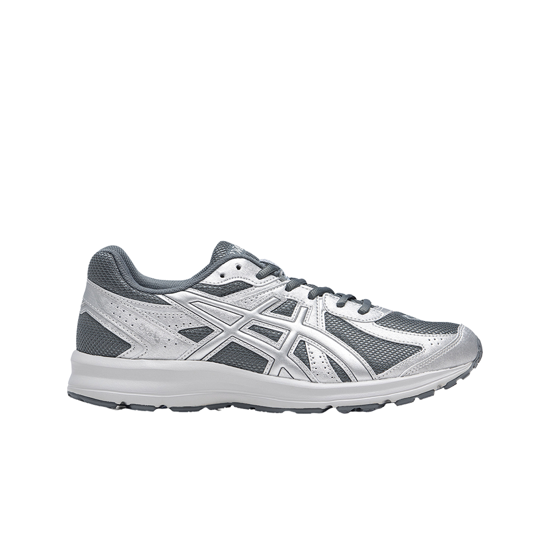 아식스 조그 100 S SMU 시트 락 퓨어 실버 - 2E 와이드(Asics Jog 100 S SMU Sheet Rock Pure Silver - 2E Wide)