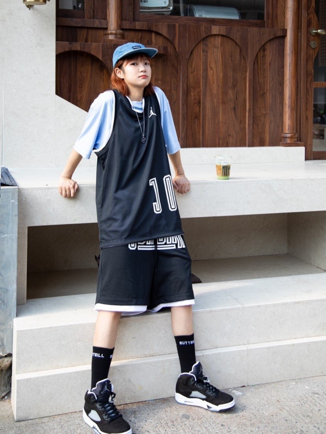 (GS) Jordan 5 Retro Moonlight 착용 스타일 - 1