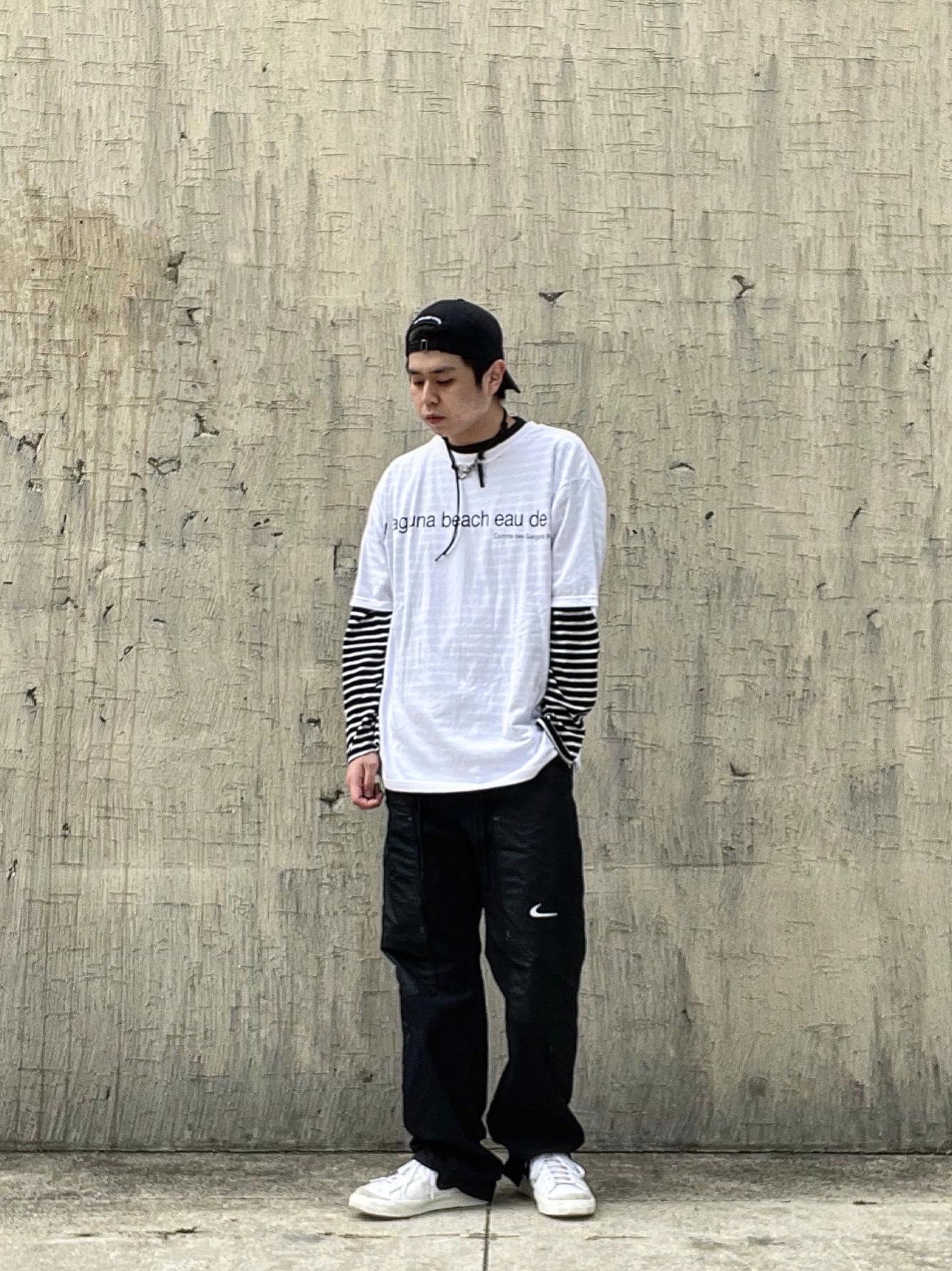 Nike Blazer Low '77 Vintage Black, Nike x Off-White NRG Pants Black 착용 스타일 - 1