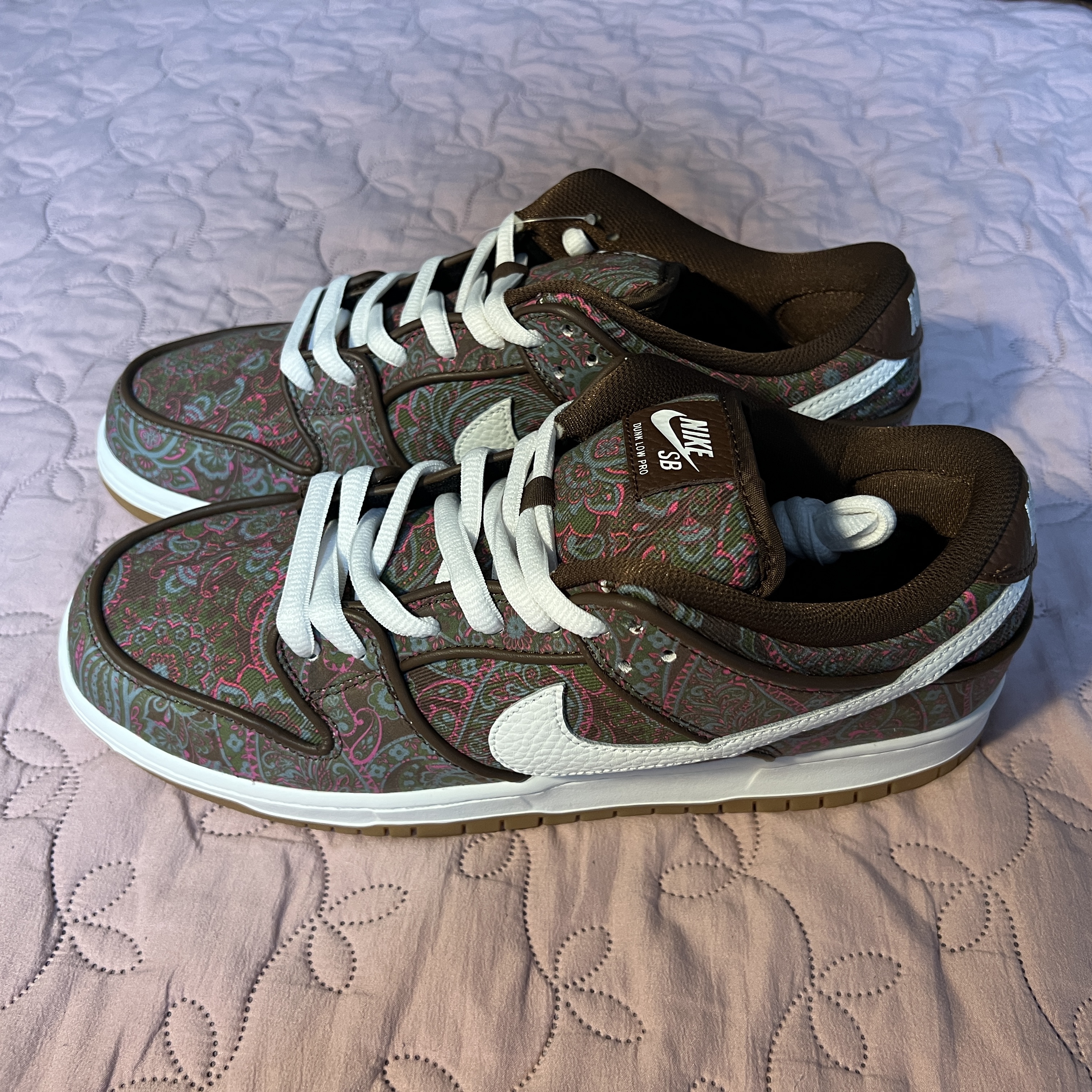 Nike SB Dunk Low Pro Premium Paisley 착용 스타일 - 2