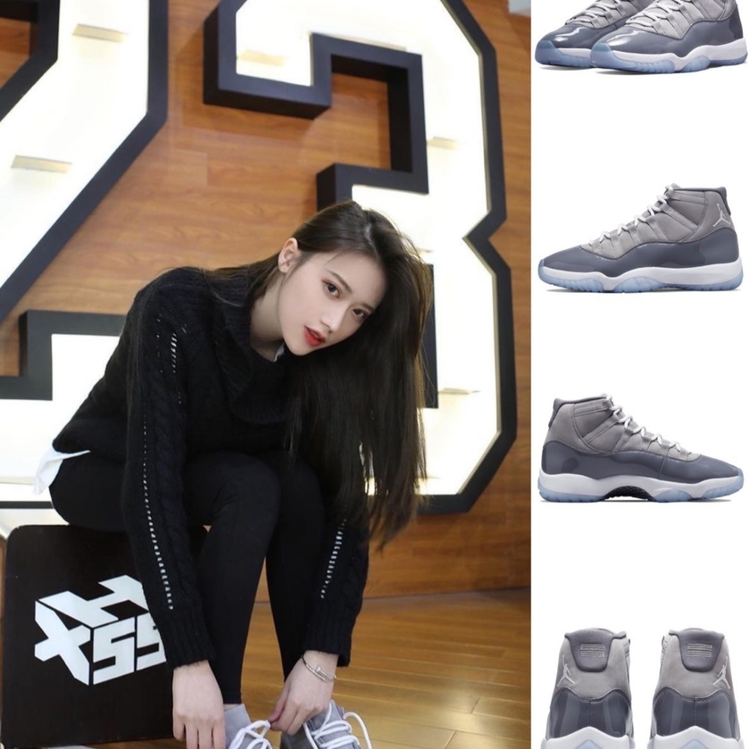 (GS) Jordan 11 Retro Cool Grey 2021 착용 스타일 - 2