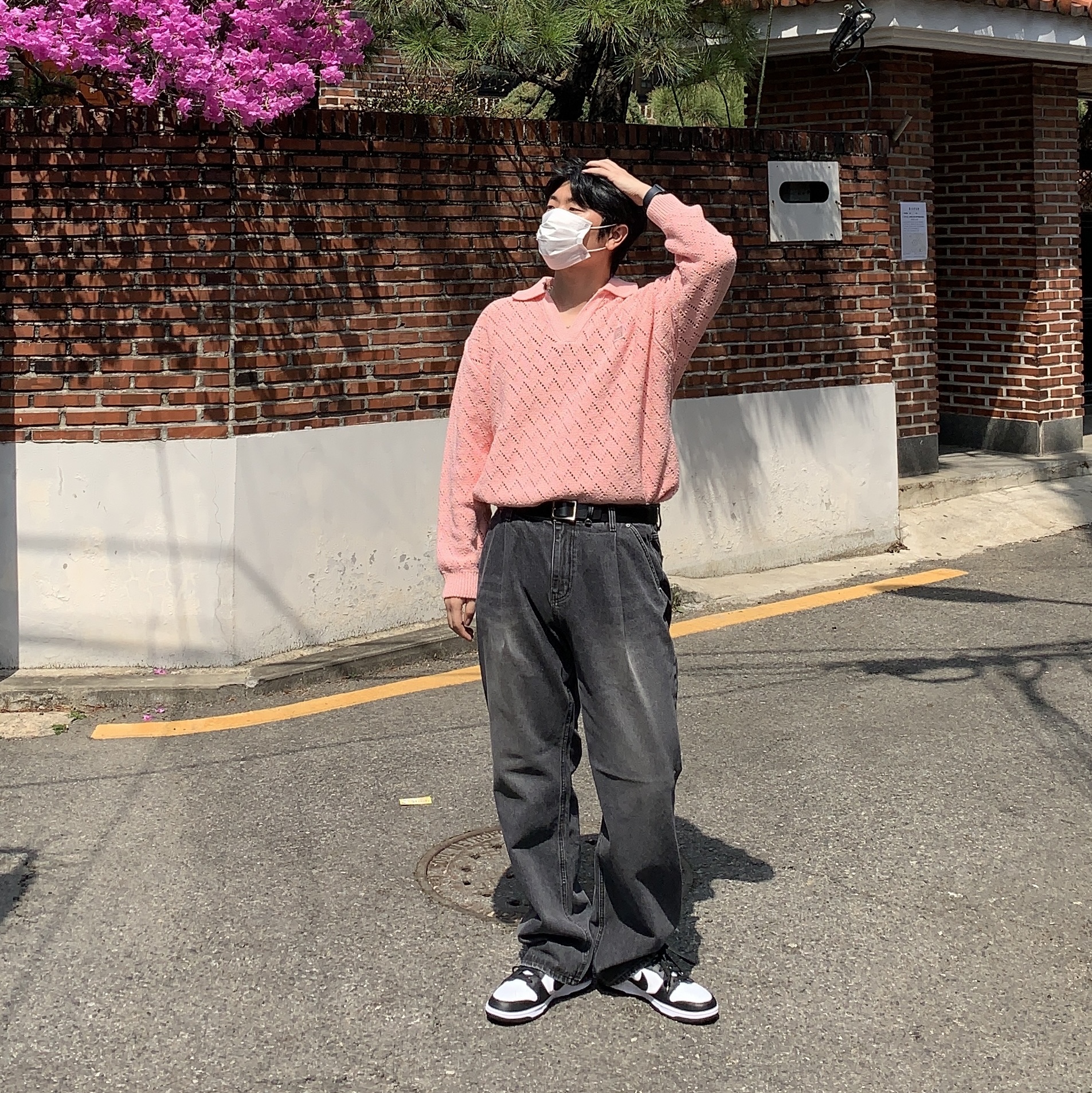 Nike Dunk Low Retro Black 착용 스타일