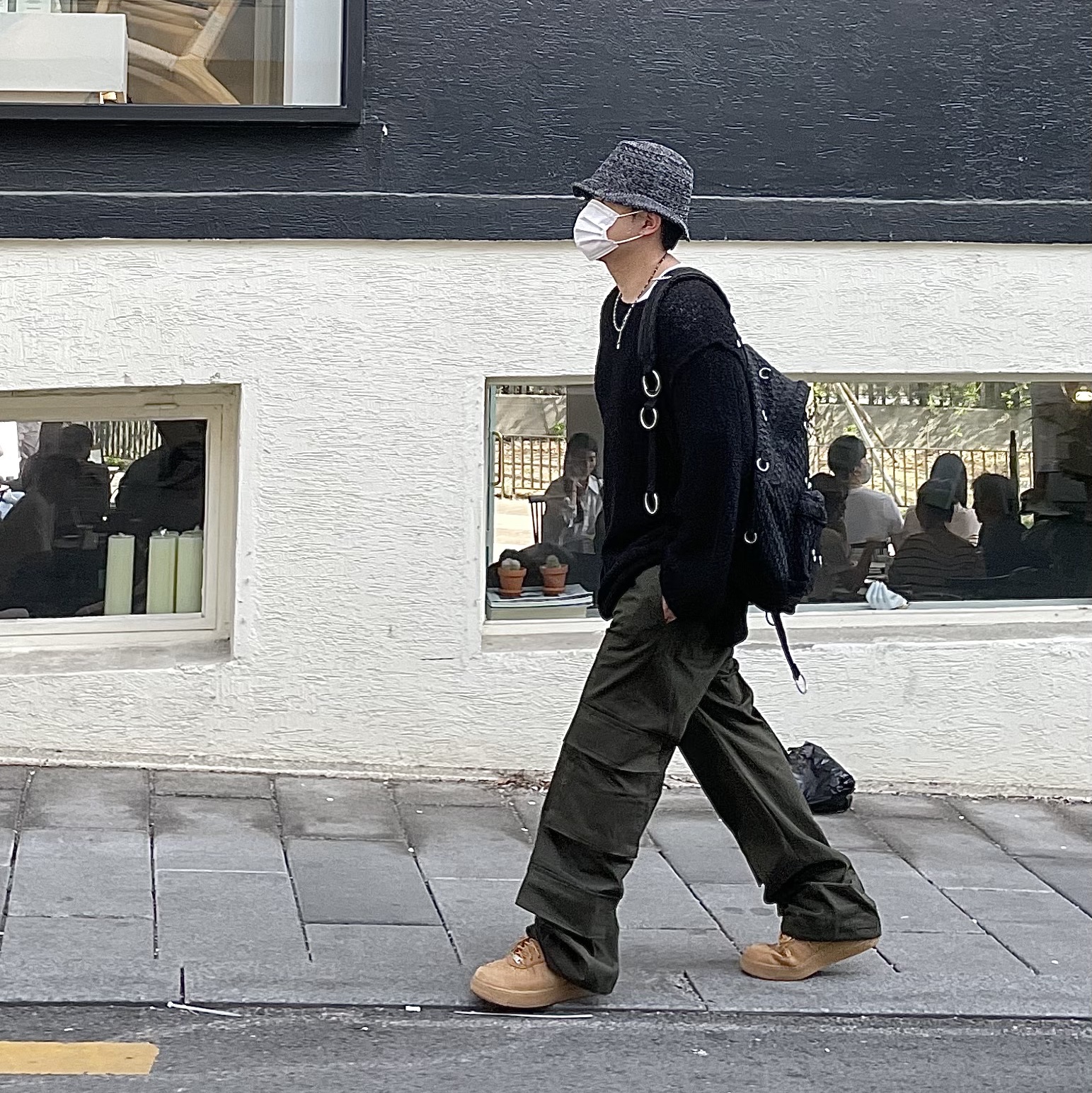 Nike x Supreme Air Force 1 Low Flax 착용 스타일 - 3