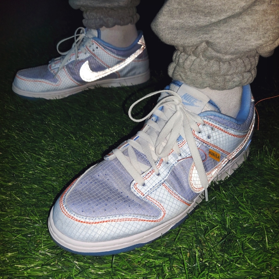 Nike x Union Dunk Low Passport Pack Argon 착용 스타일 - 5