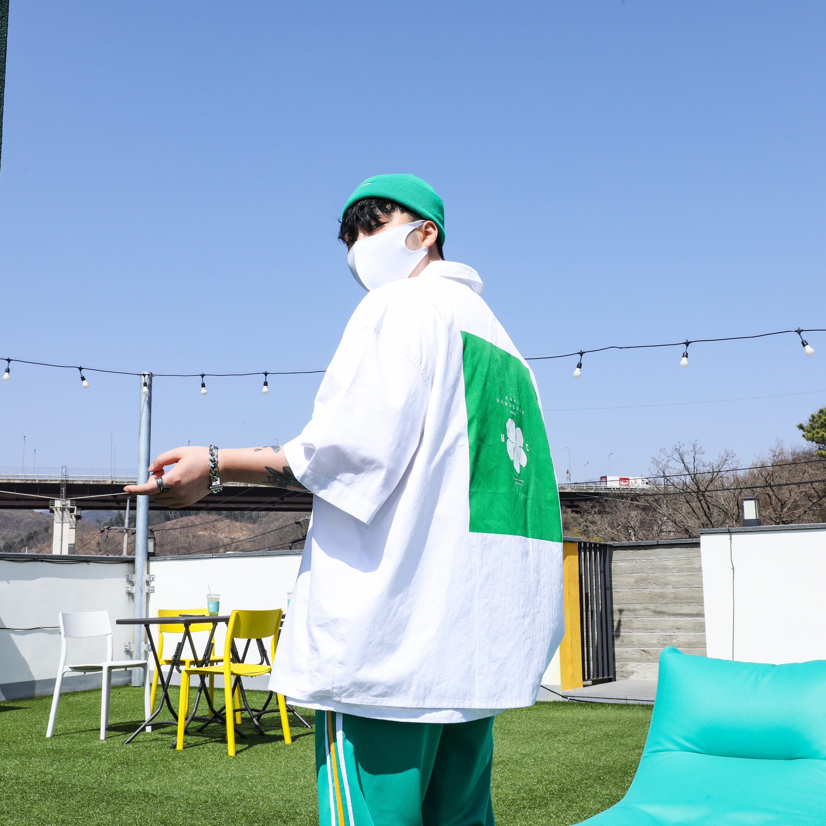 Nike Dunk Low Retro Varsity Green 착용 스타일 - 2