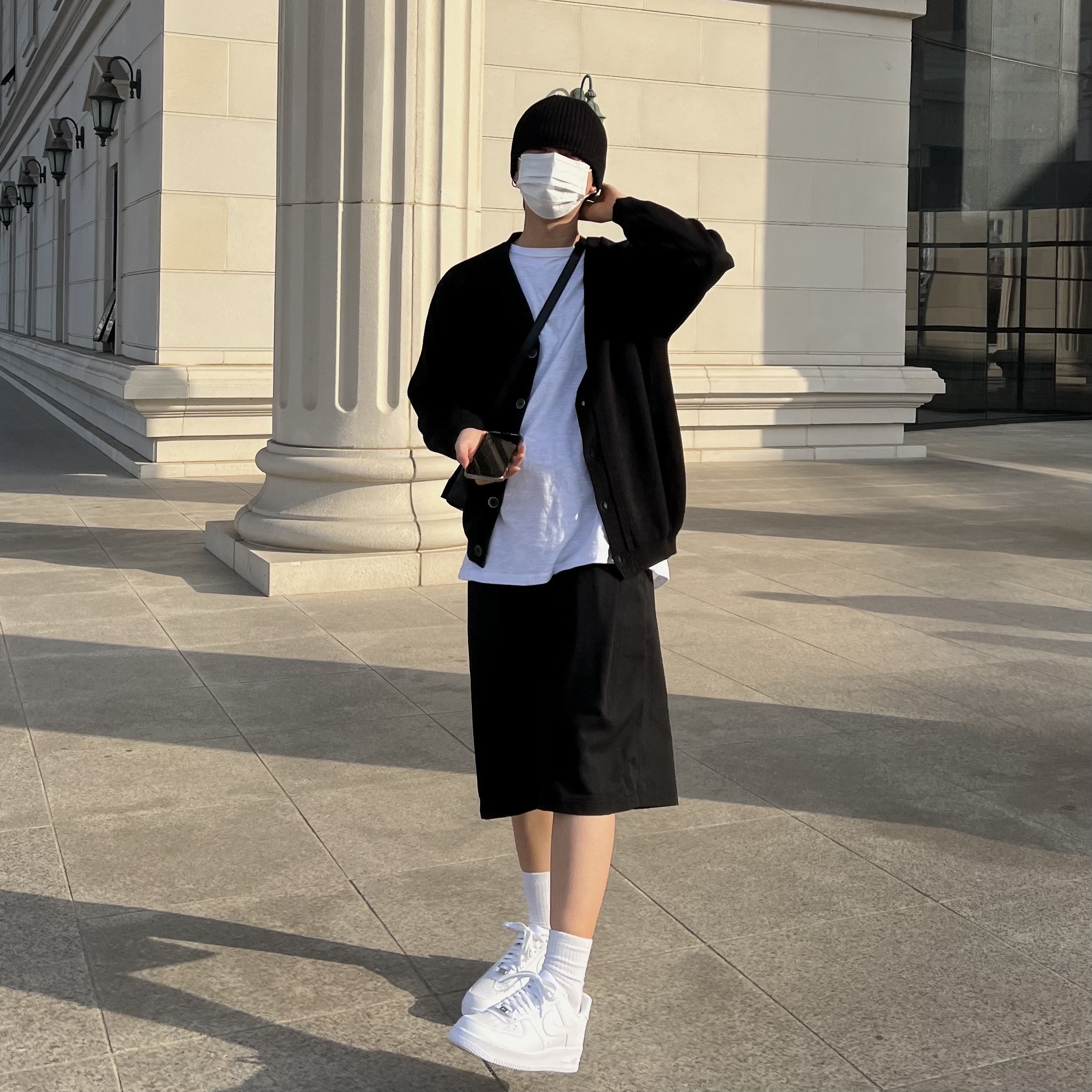 Nike Air Force 1 '07 Low White 착용 스타일 - 2