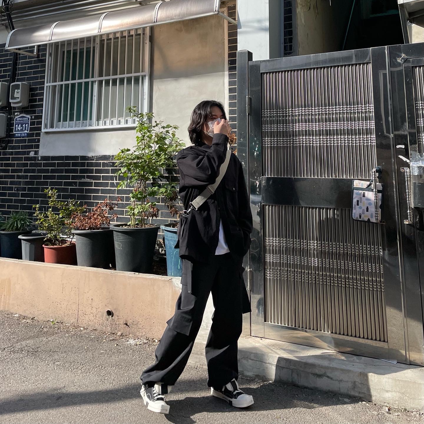 Converse x Drkshdw Turbodrk Chuck 70 Hi Black 착용 스타일 - 2