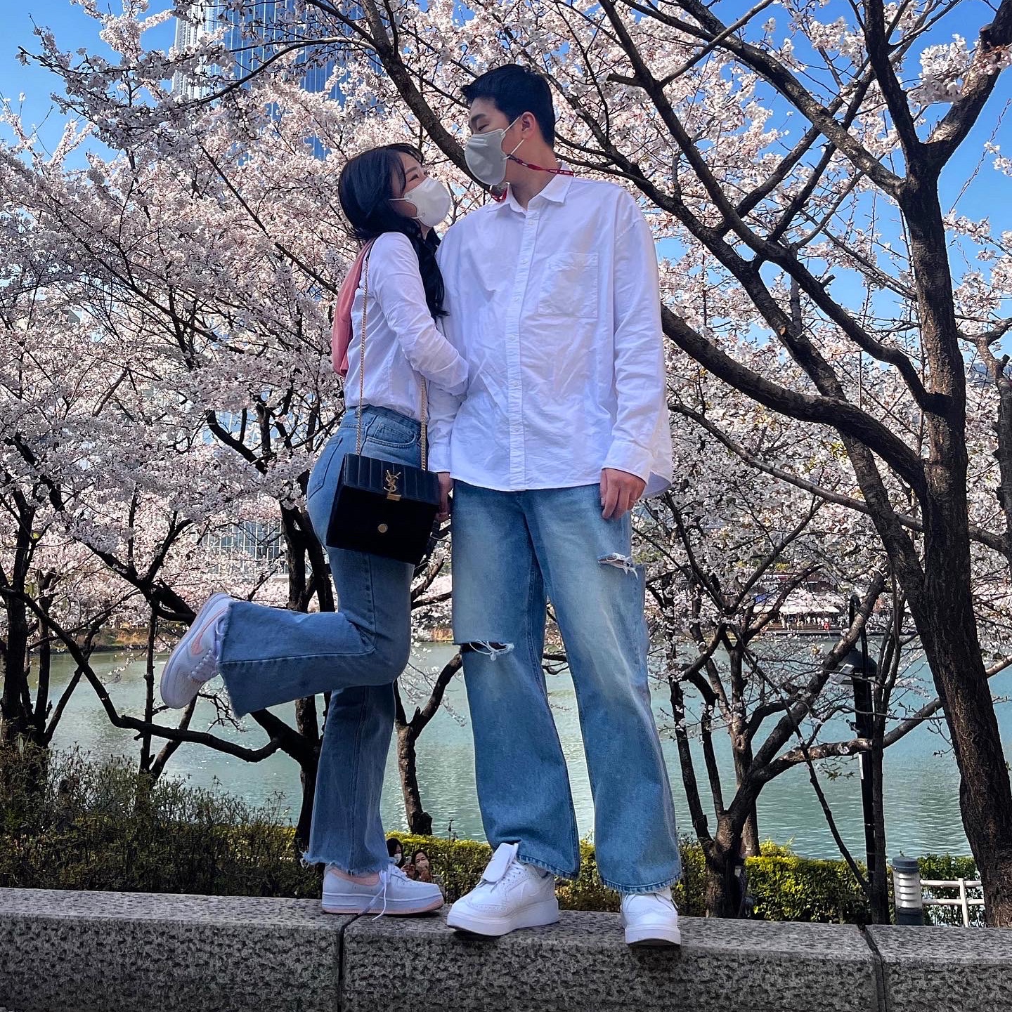 Nike x Peaceminusone Kwondo1 White, (W) Nike Air Force 1 '07 Valentine Day 2022 착용 스타일 - 2