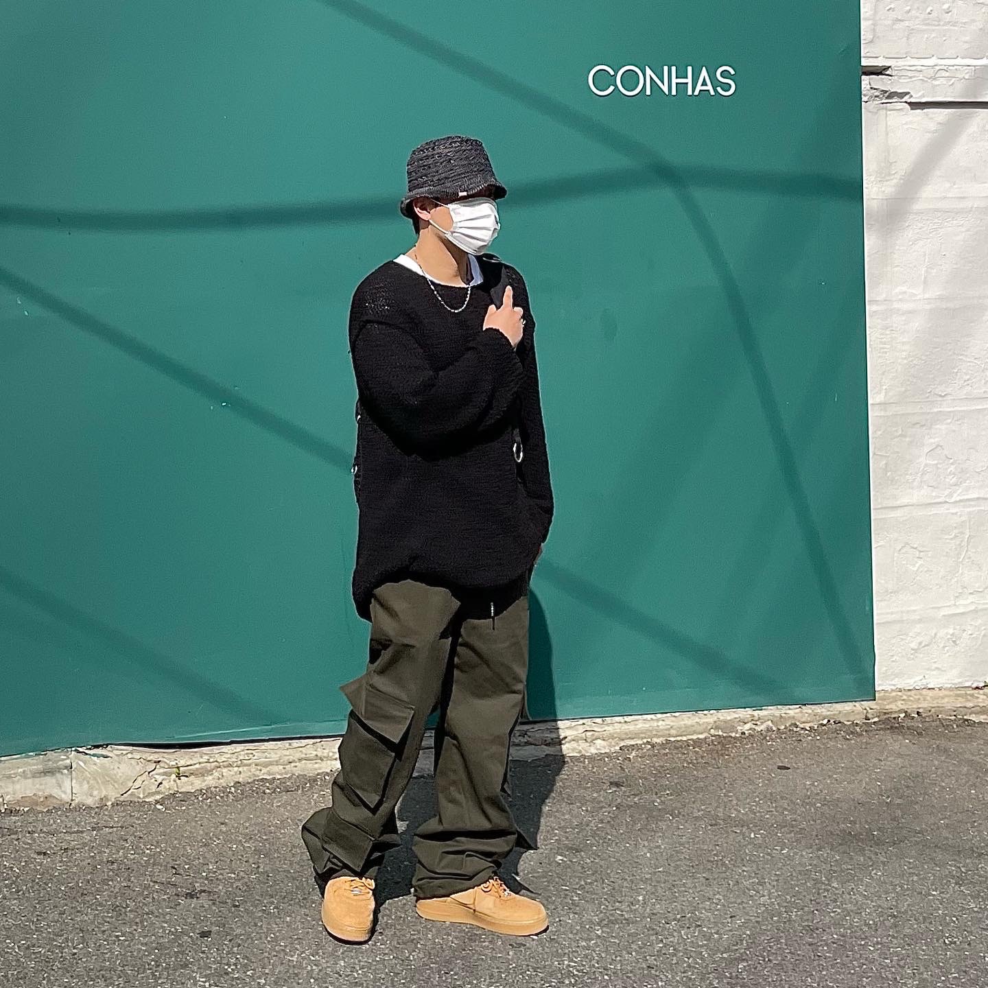 Nike x Supreme Air Force 1 Low Flax 착용 스타일 - 1