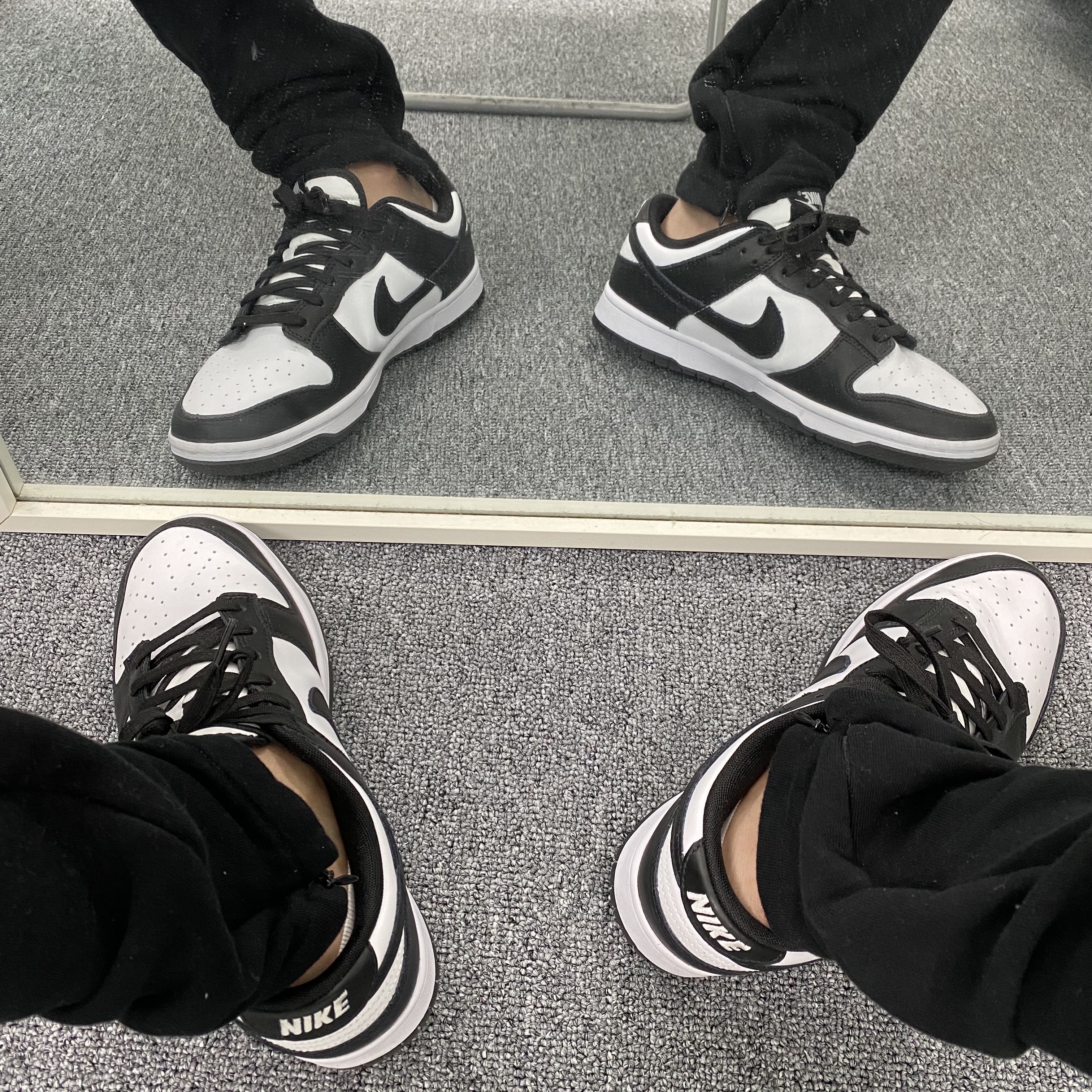 Nike Dunk Low Retro Black 착용 스타일