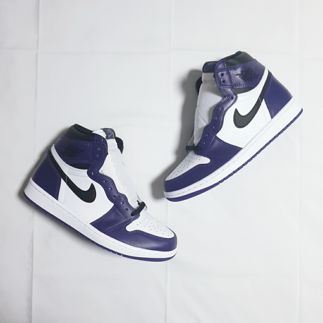 Jordan 1 Retro High OG Court Purple 2020 착용 스타일 - 3
